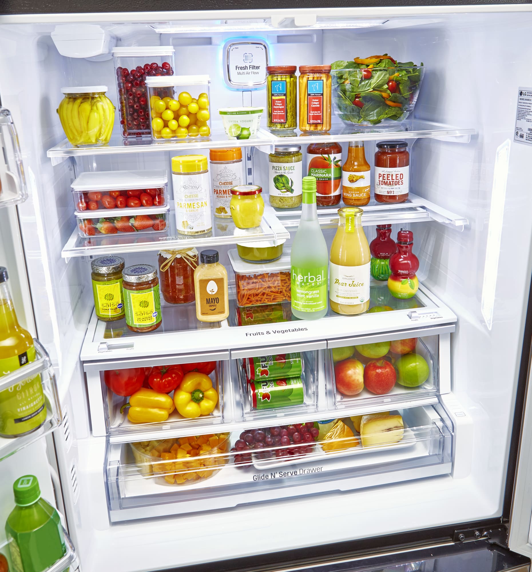 LG LFXC24726S 36 Inch Counter Depth French Door Refrigerator with Slim