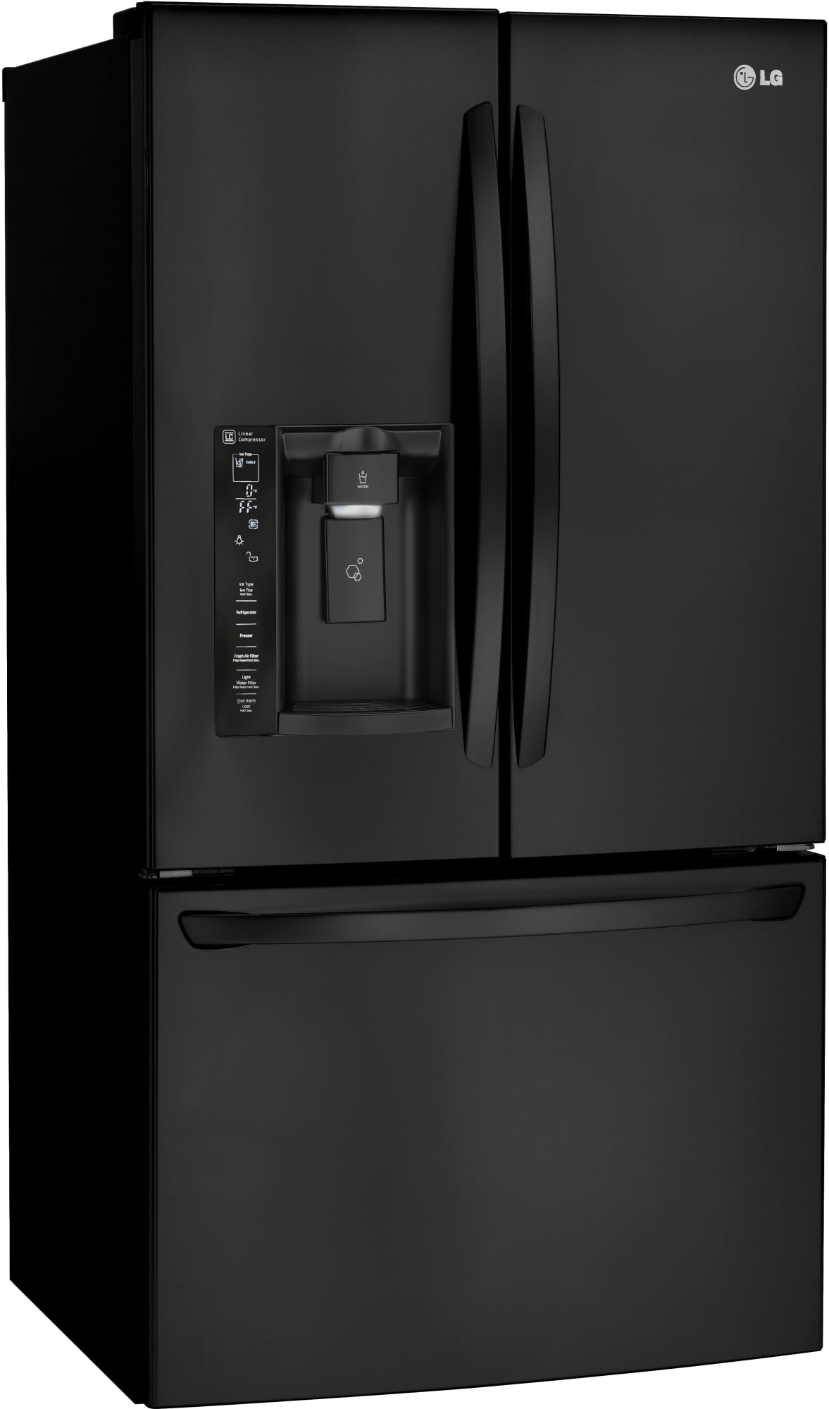LG LFXS24623B 33 Inch French Door Refrigerator with Slim SpacePlus® Ice