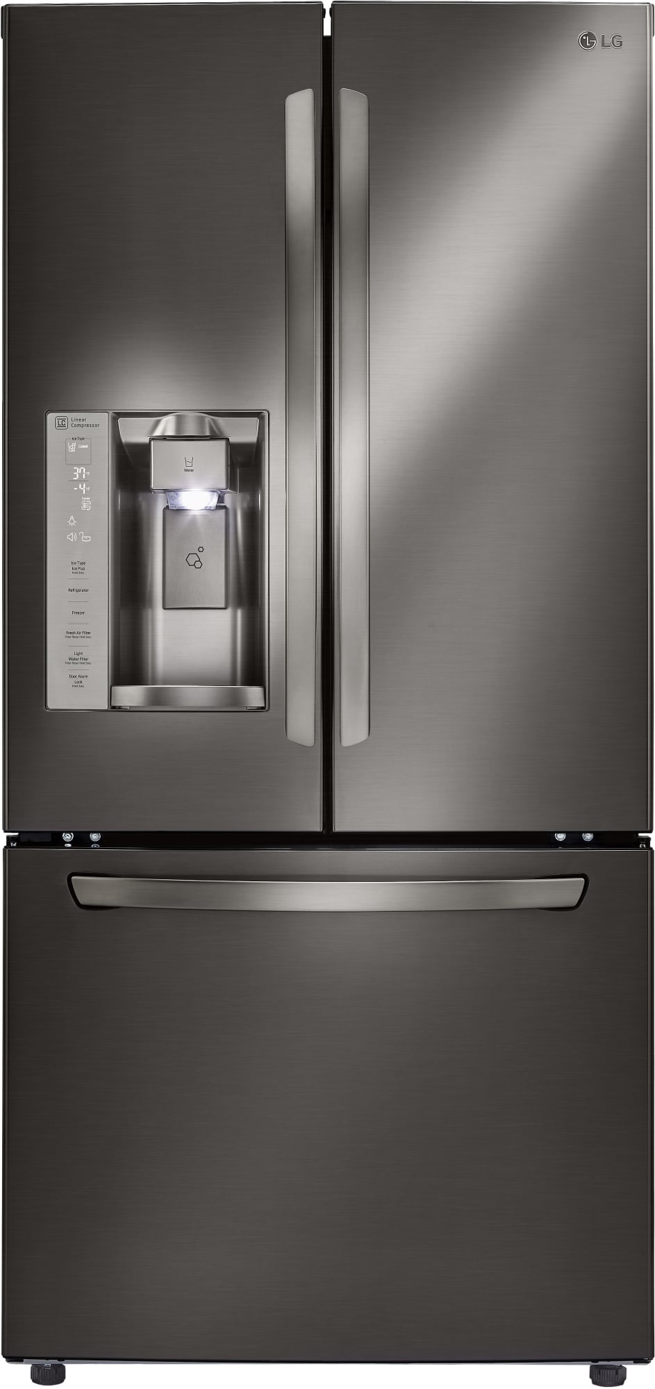 LG LFXS24623D 33 Inch French Door Refrigerator with Slim SpacePlus® Ice