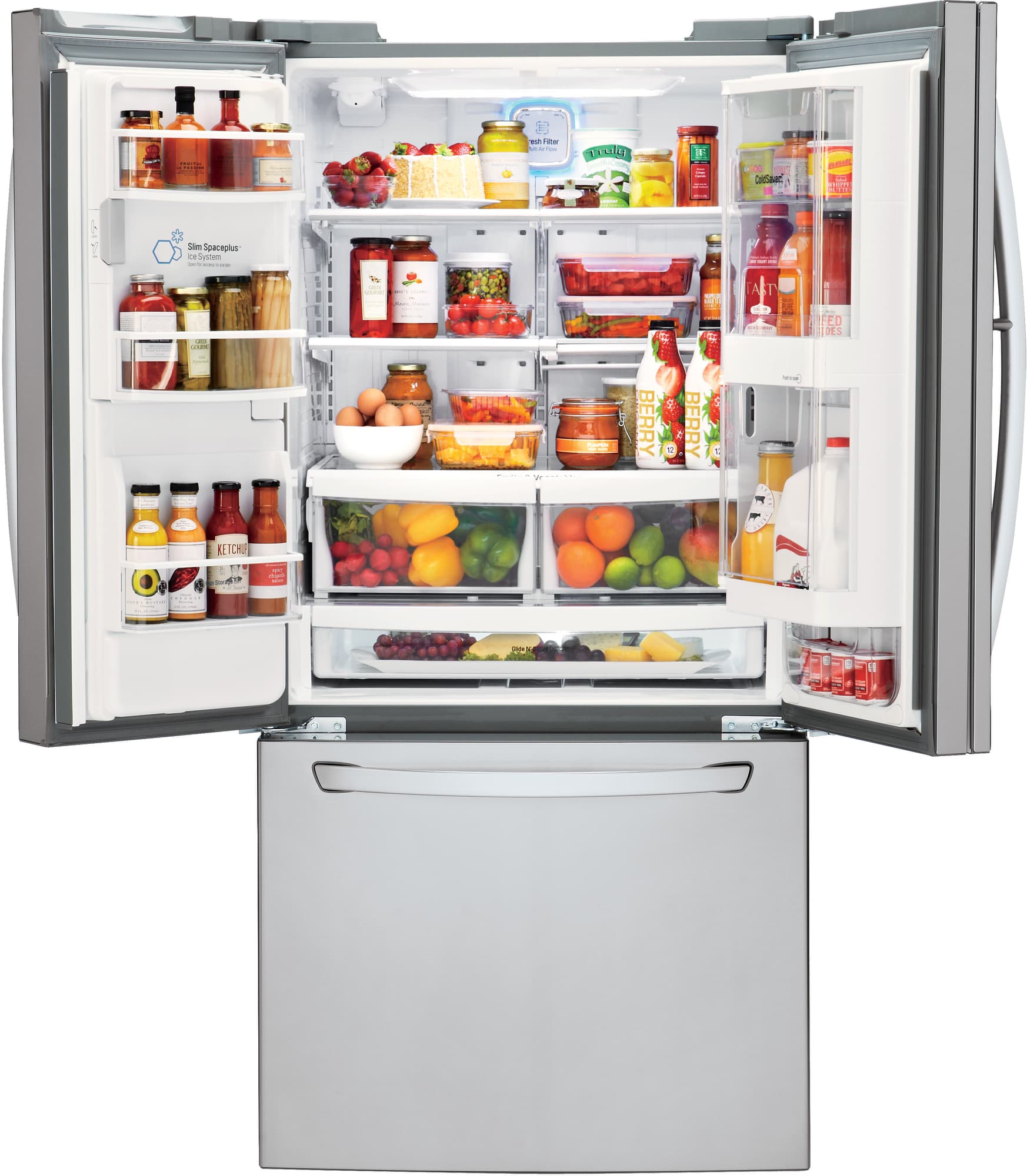 LG LFXS24663S 33 Inch French Door Refrigerator with Door-in-Door®, Slim ...