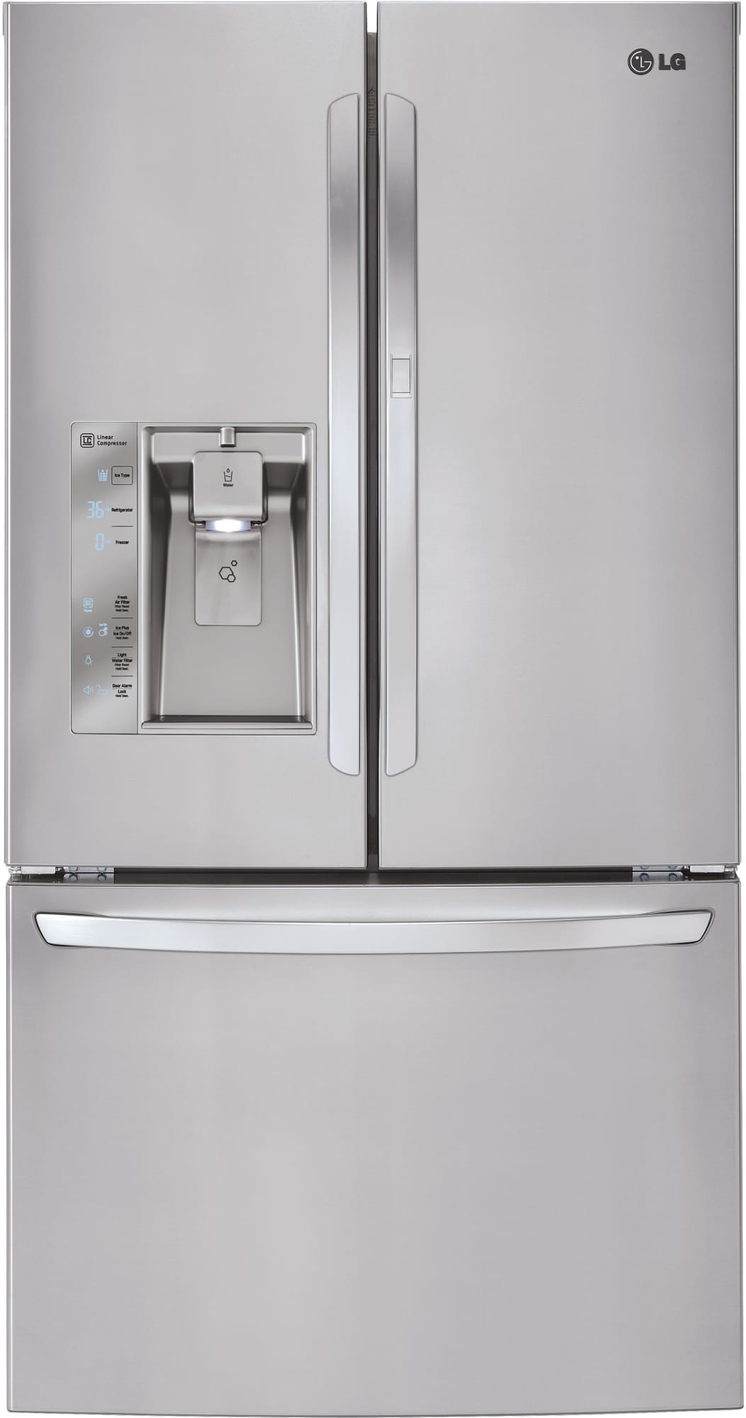 LG LFXS29766S 36 Inch French Door Refrigerator with DoorinDoor