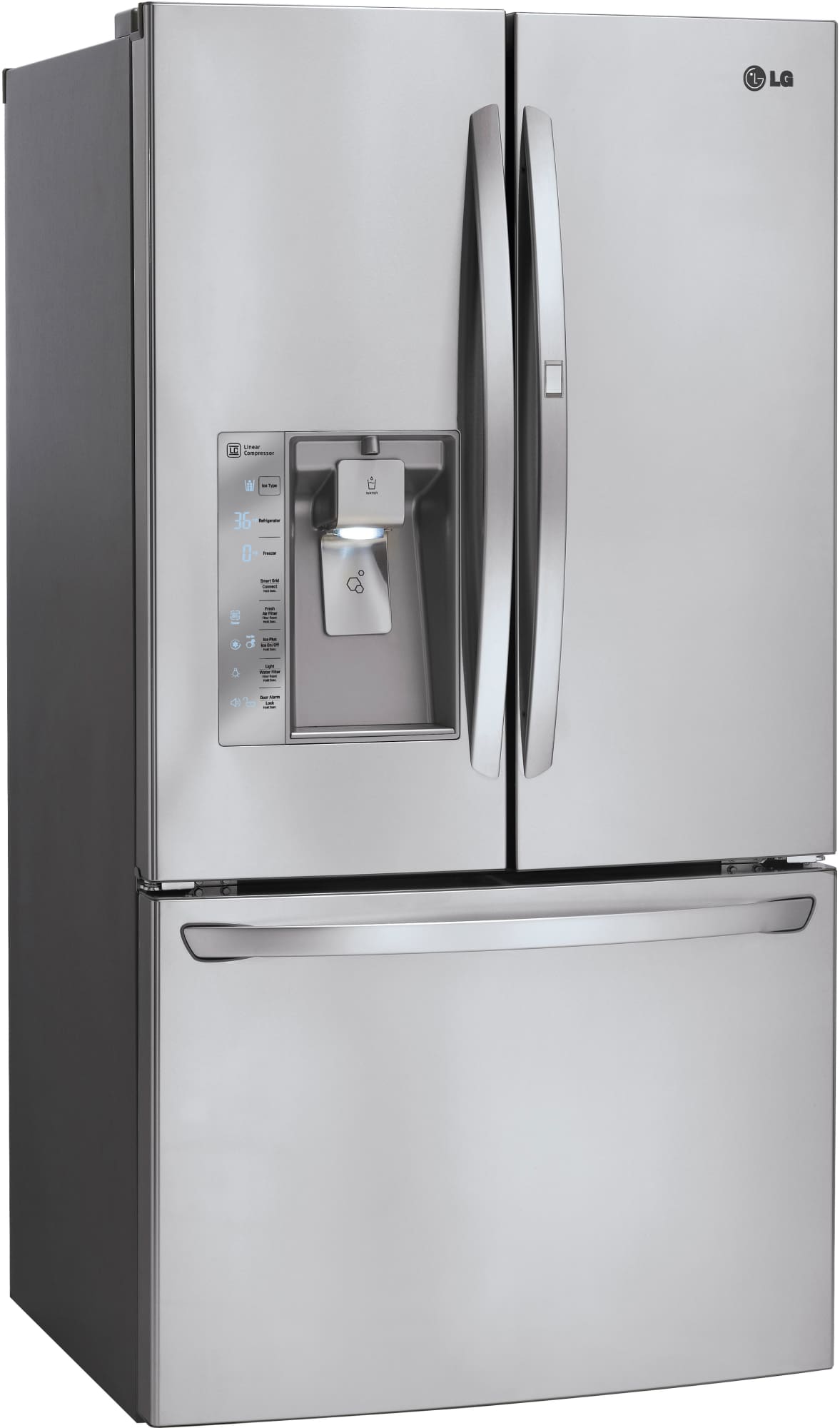 LG LFXS30766S 36 Inch French Door Refrigerator with DoorinDoor®, Slim