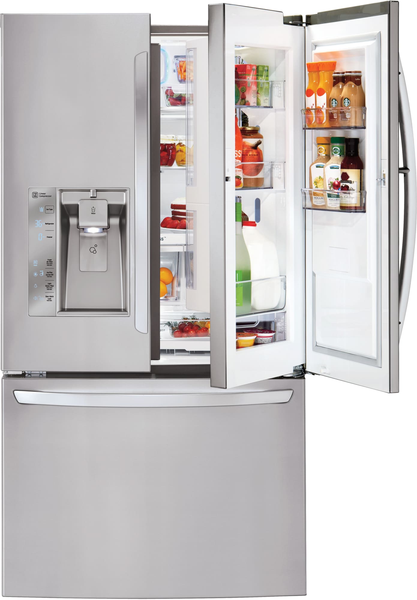 LG LFXS32766S 36 Inch French Door Refrigerator with DoorinDoor®, Dual