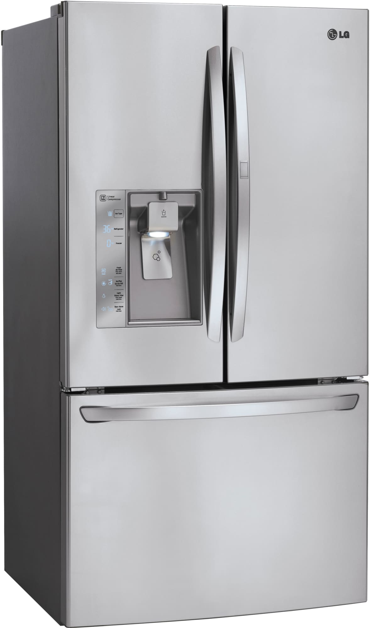 LG LFXS32766S 36 Inch French Door Refrigerator with DoorinDoor®, Dual