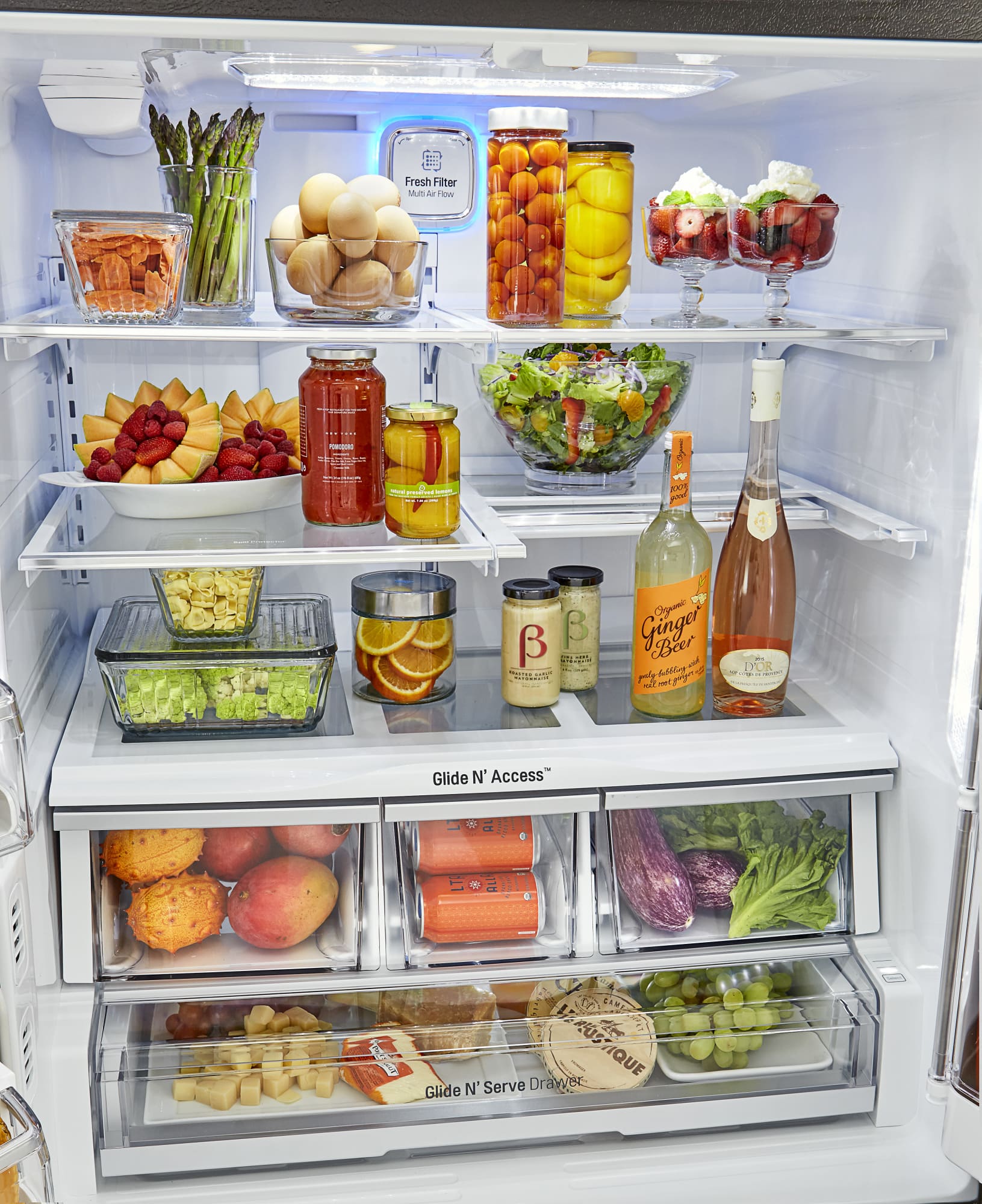LG LFXC24796D 36 Inch Counter Depth Smart French Door Refrigerator with