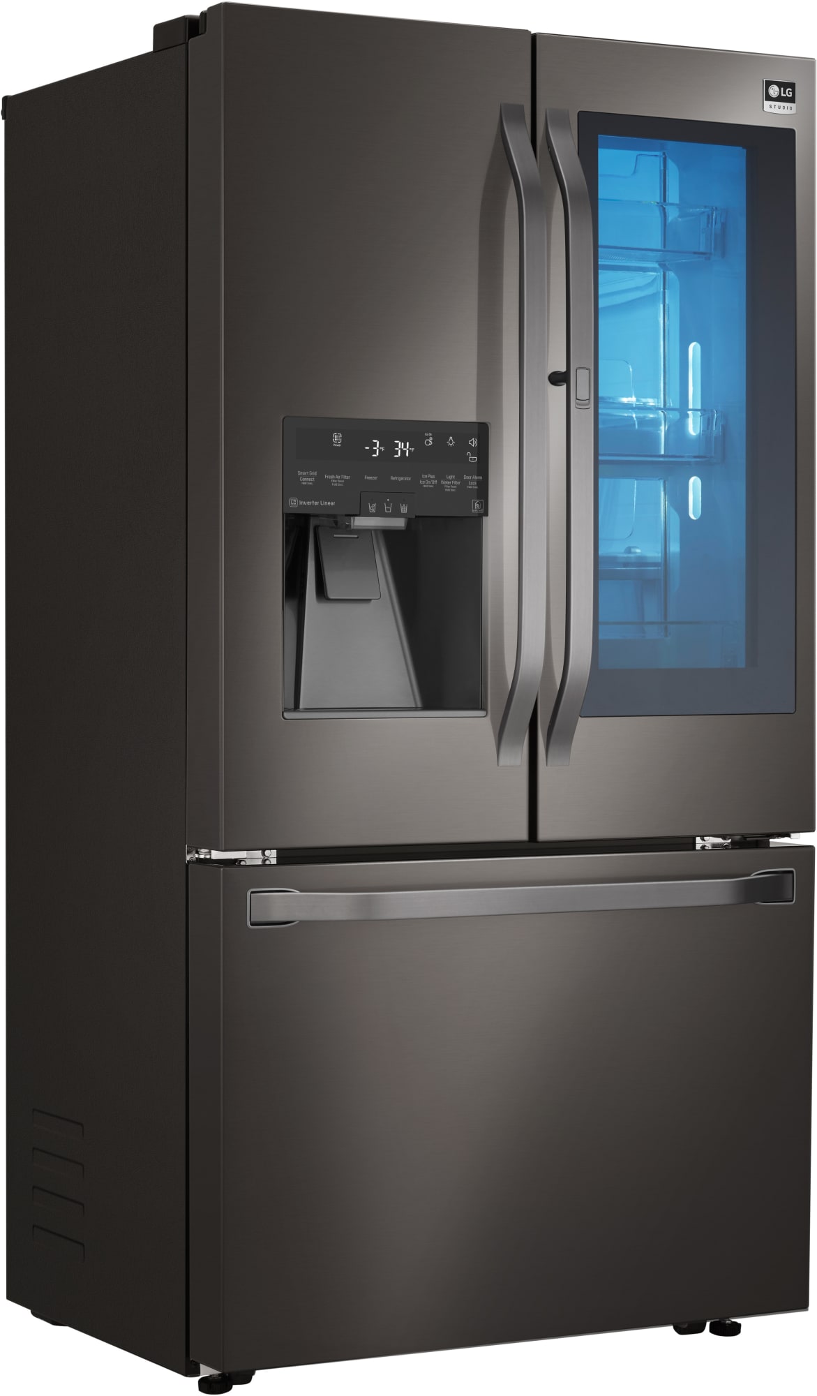 LG LSFXC2496D 36 Inch Counter Depth French Door Refrigerator with 23.5