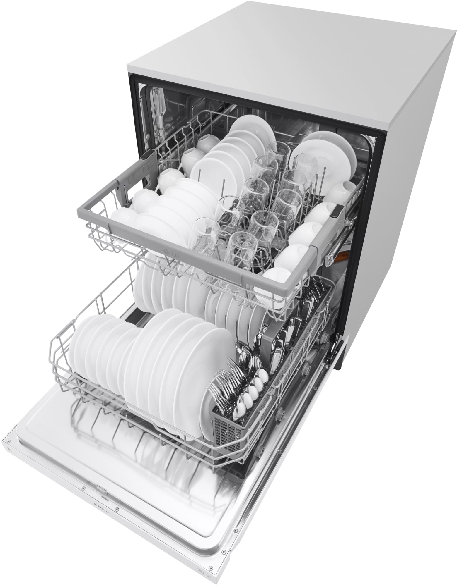 LG LDF5545WW 24 Inch Full Console BuiltIn Dishwasher with 15 Place
