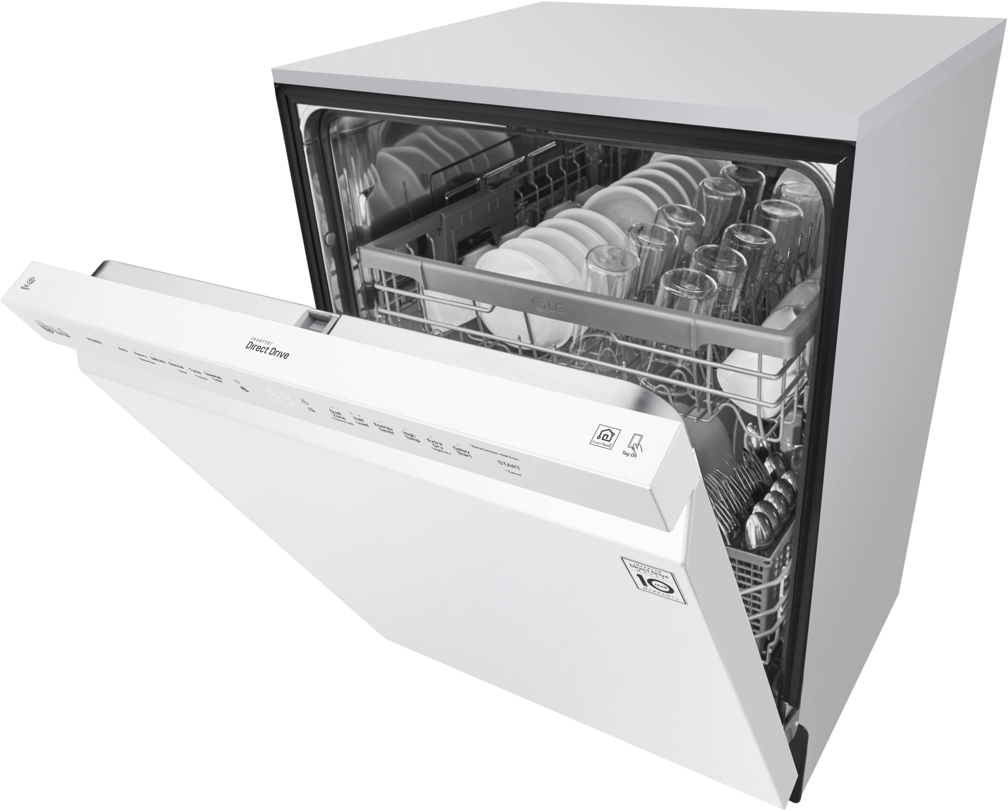 LG LDF5545WW 24 Inch Full Console BuiltIn Dishwasher with 15 Place