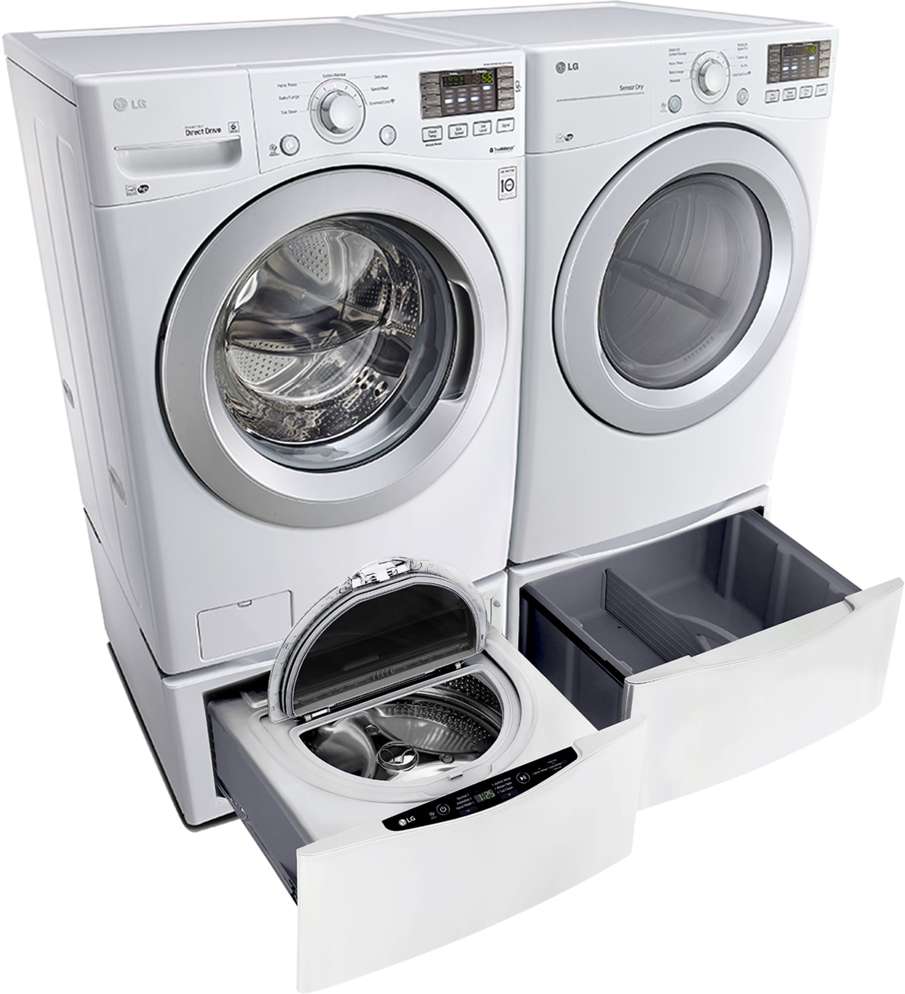 LG WM3170CW 27 Inch 4.3 cu. ft. Front Load Washer with 7 Wash Cycles