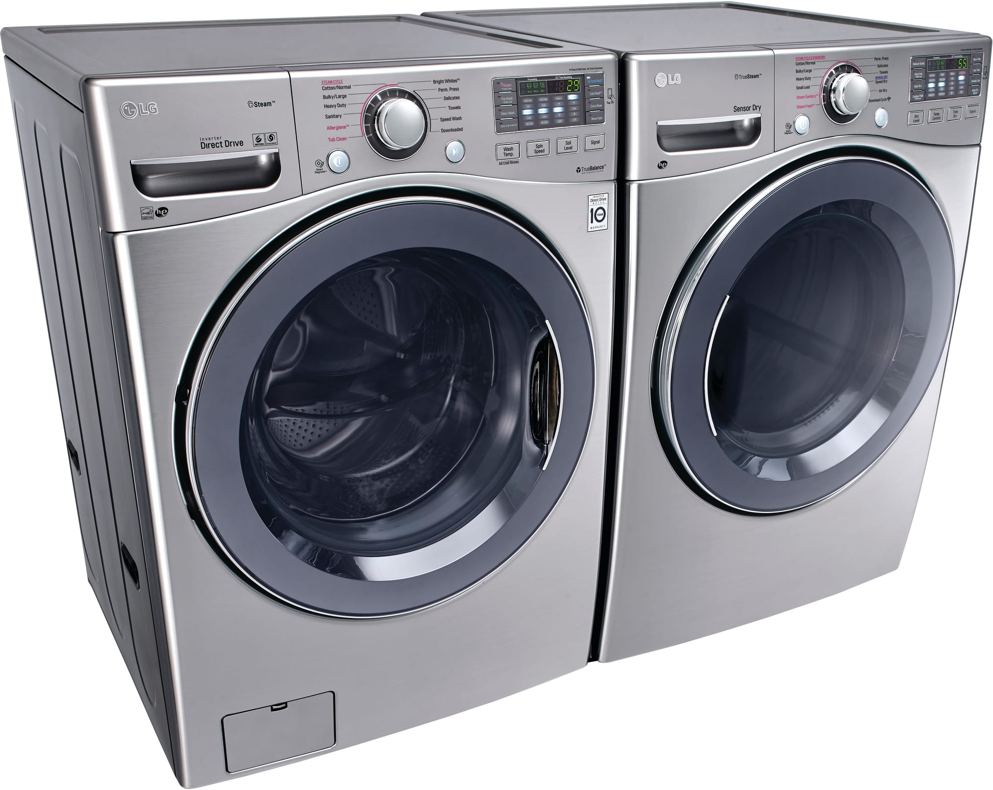 LG WM3770HVA 27 Inch Front Load Washer with Steam, TurboWash