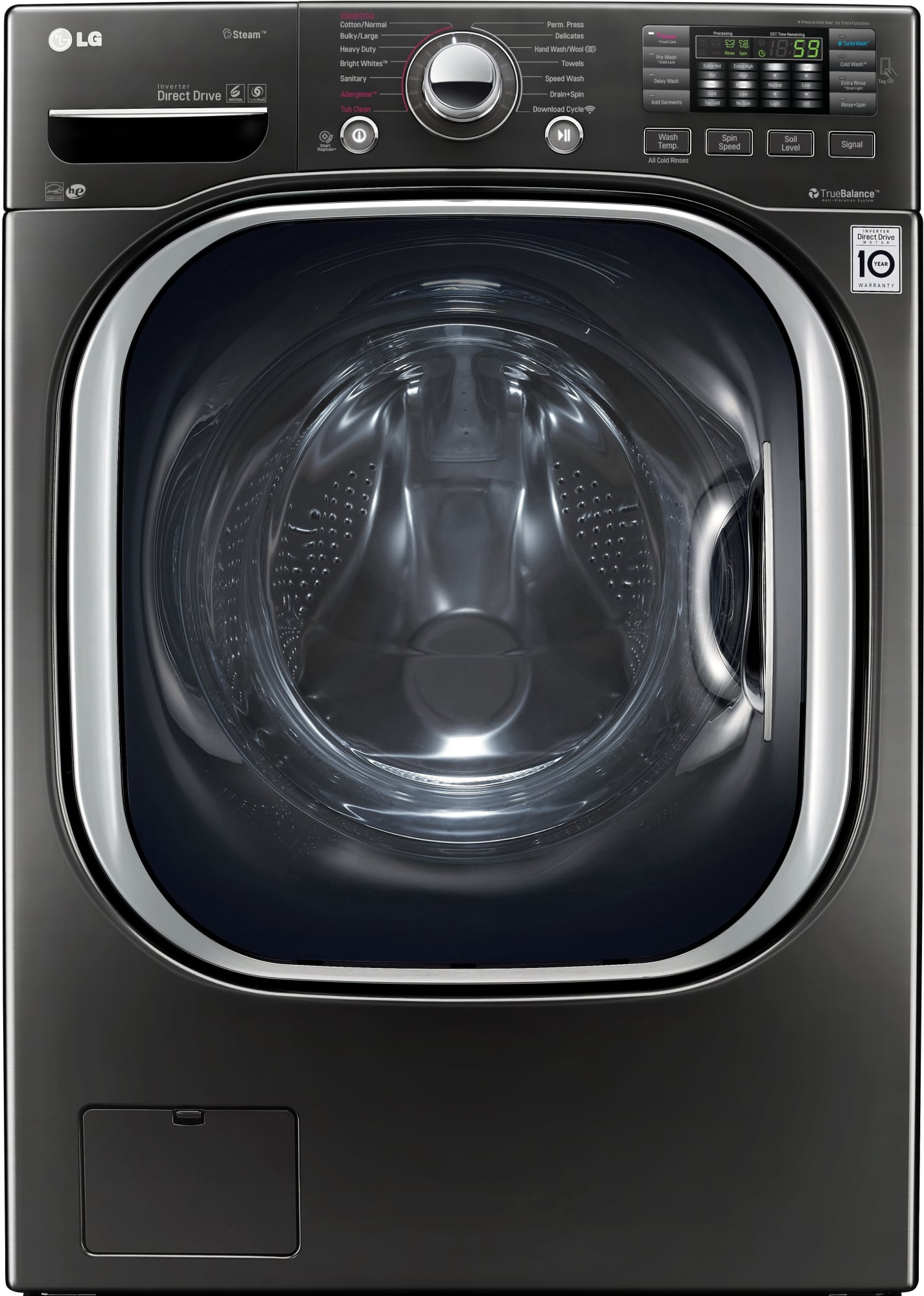 LG WM4370HKA 27 Inch Front Load Washer with 4.5 cu. ft. Capacity, 14