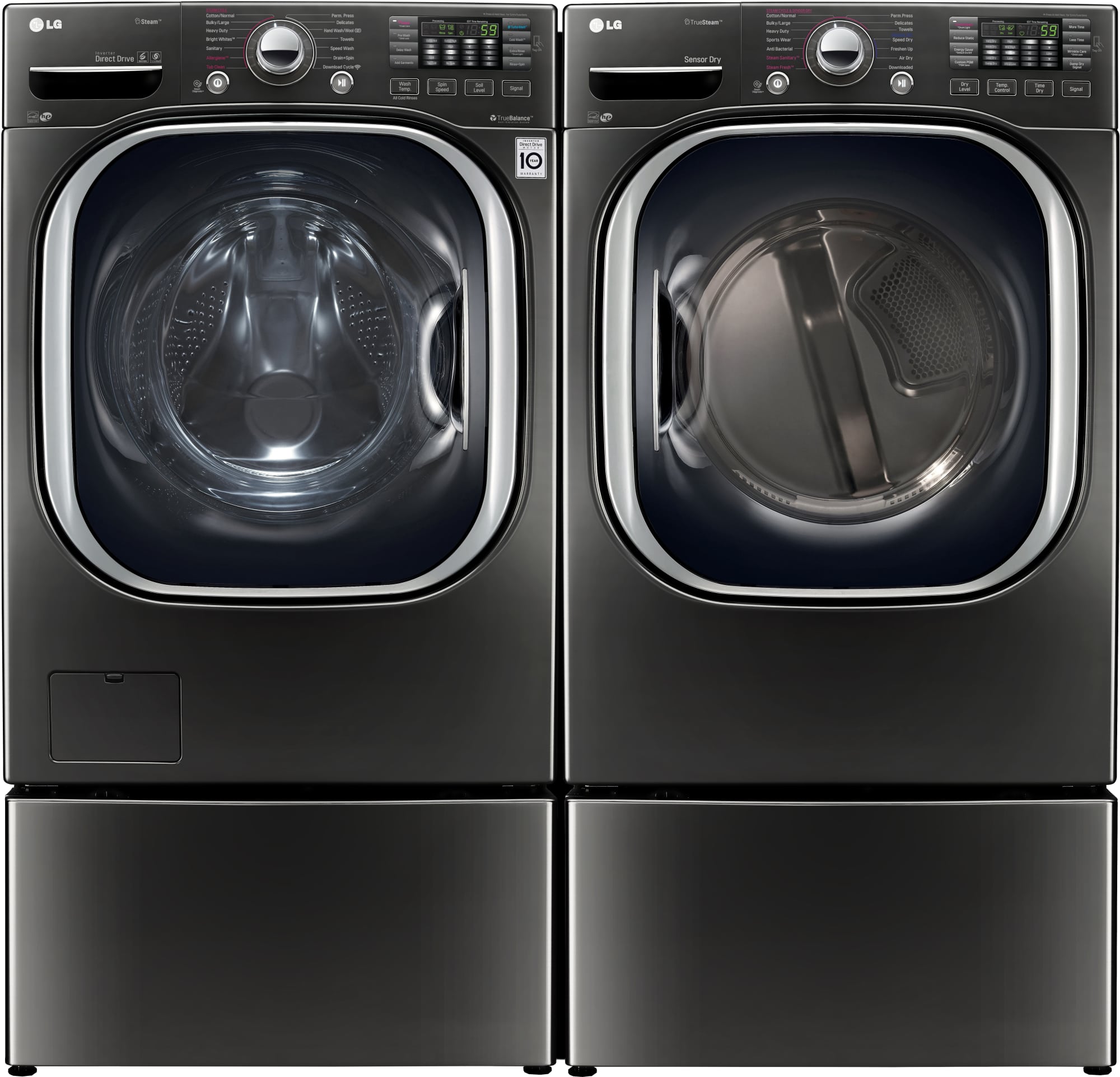 LG WM4370HKA 27 Inch Front Load Washer with 4.5 cu. ft. Capacity, 14