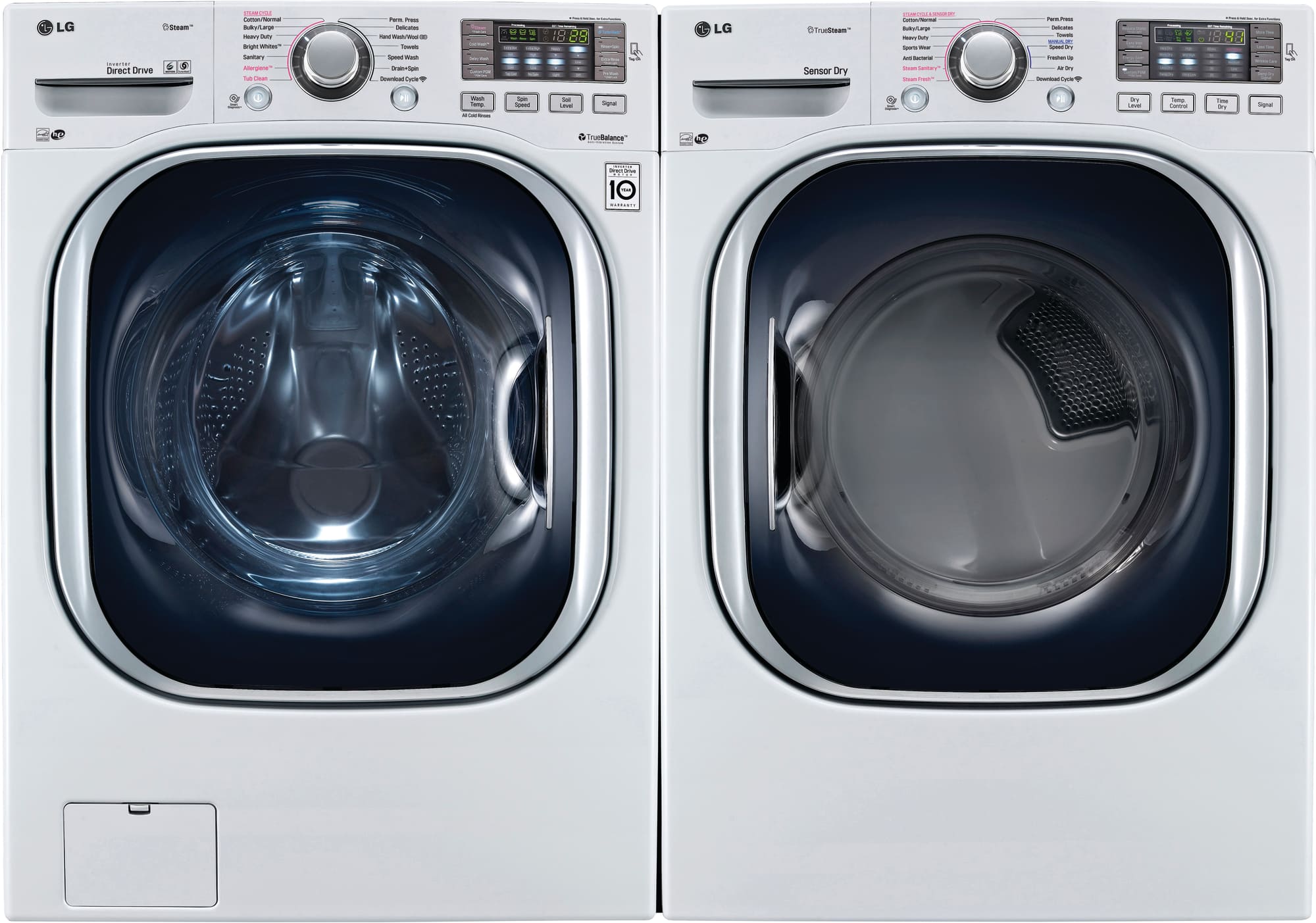 LG WM4370HWA 27 Inch Front Load Washer with 4.5 cu. ft. Capacity, 14