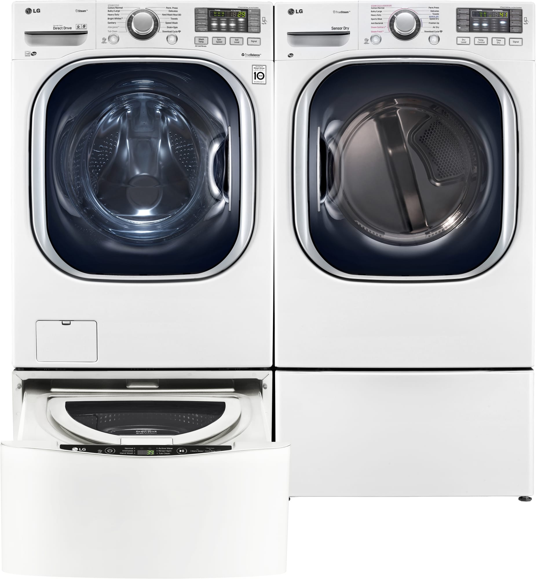 LG WM4370HWA 27 Inch Front Load Washer with 4.5 cu. ft. Capacity, 14