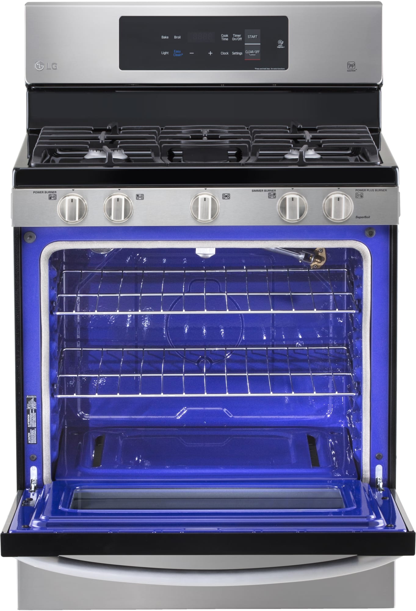 LG LRG3061ST 30 Inch Gas Range with 20 Minute EasyClean® Mode