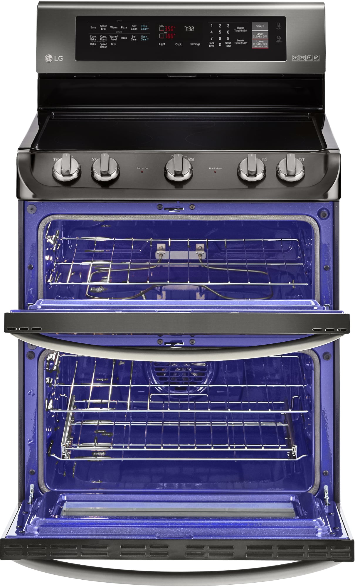 LG LDE4415BD 30 Inch Double Oven Electric Range with ProBake Convection