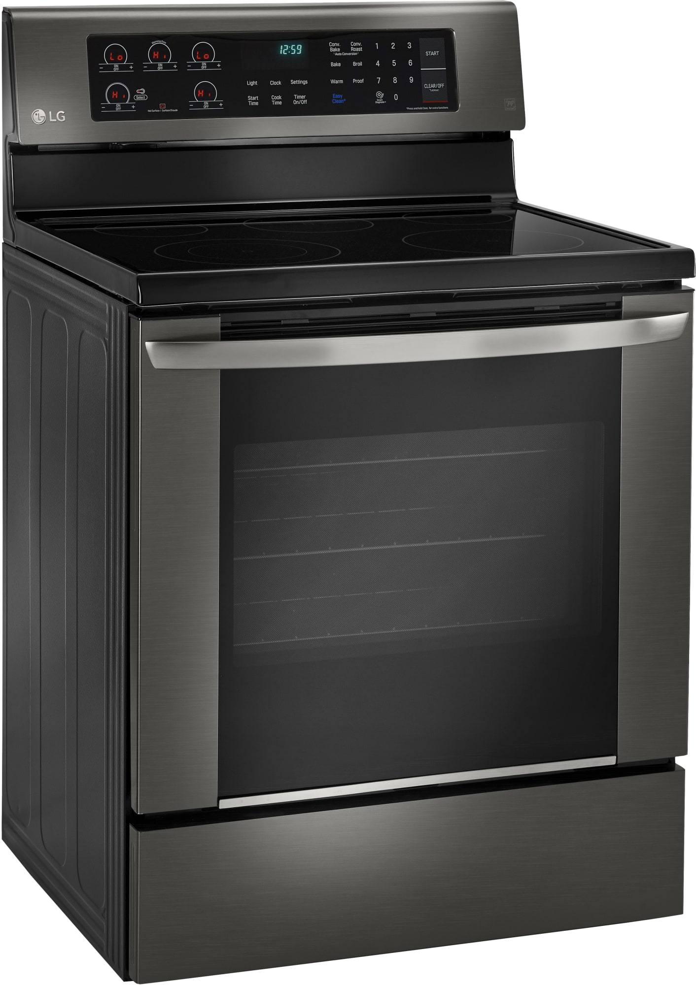 LG LRE3061BD 30 Inch Electric Range with True Convection, Power Burner
