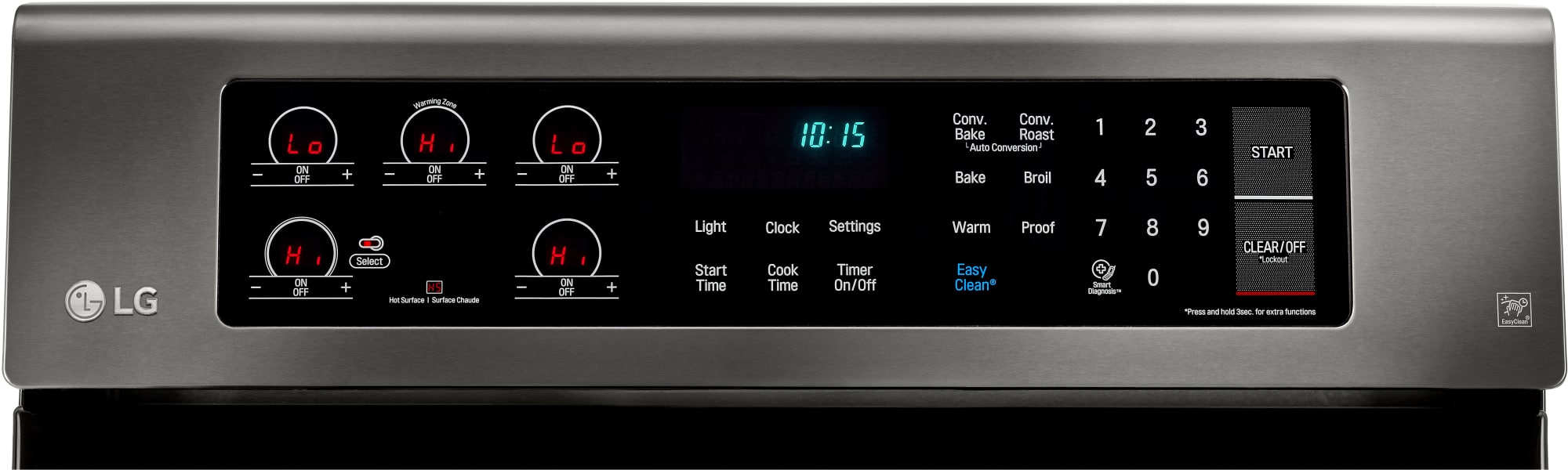 LG LRE3061BD 30 Inch Electric Range with True Convection, Power Burner