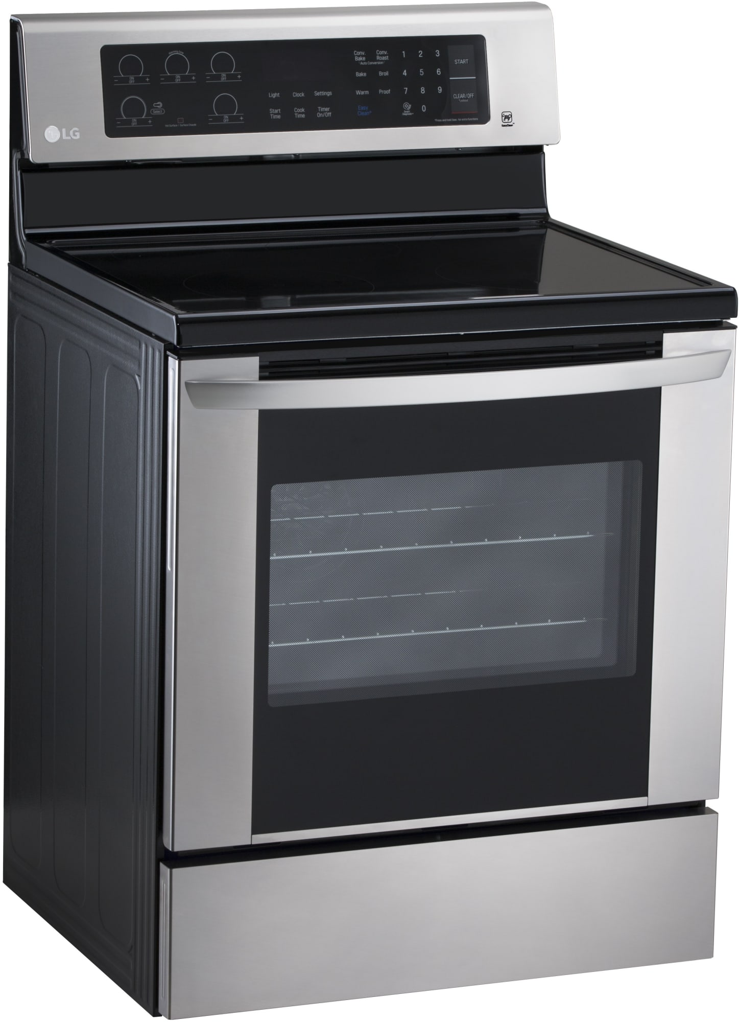 LG LRE3061ST 30 Inch Electric Range with True Convection, Power Burner
