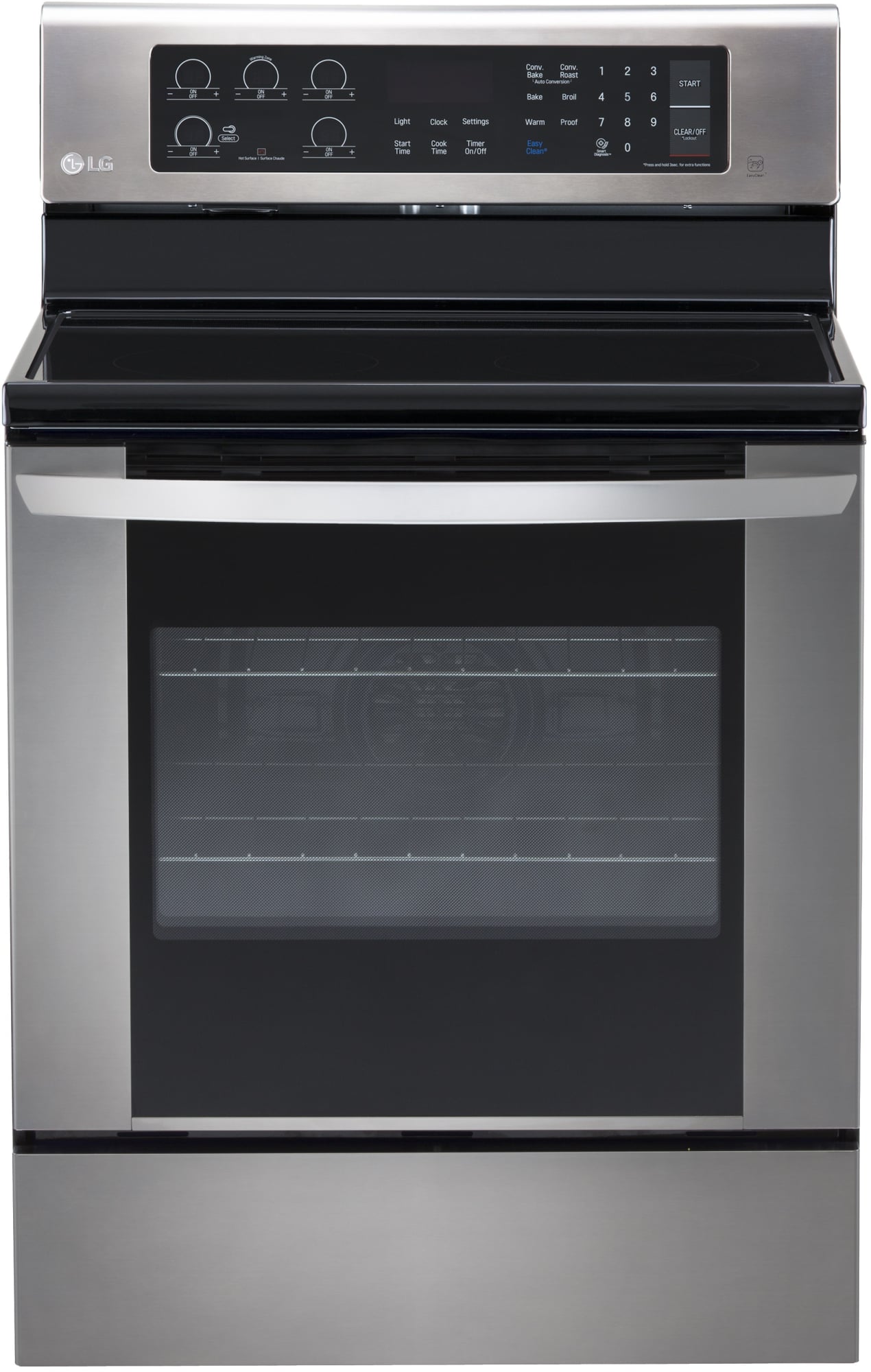 LG LRE3061ST 30 Inch Electric Range with True Convection, Power Burner
