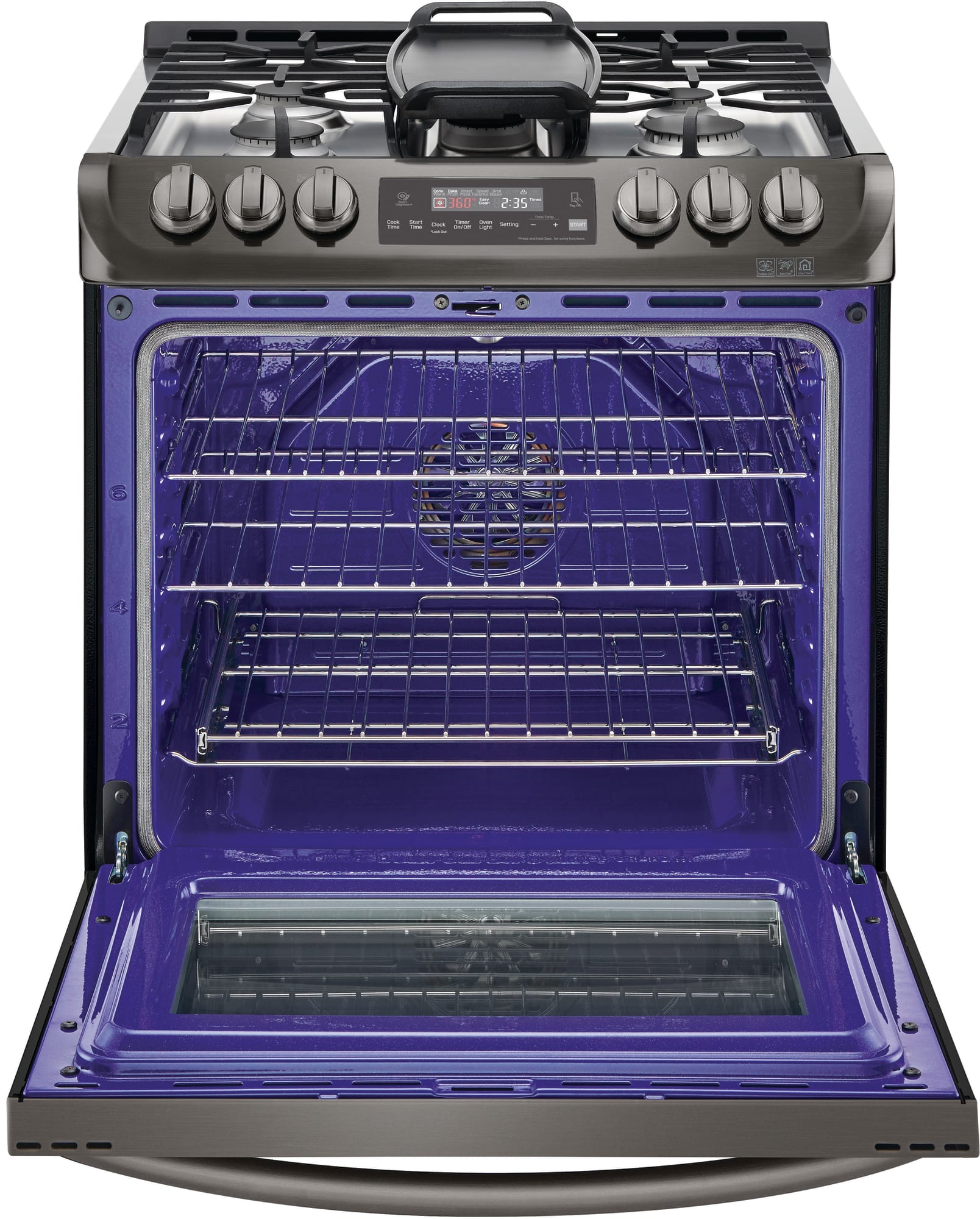 LG LSG4513BD 30 Inch Slidein Gas Range with 5 Sealed Burners, 6.3 cu