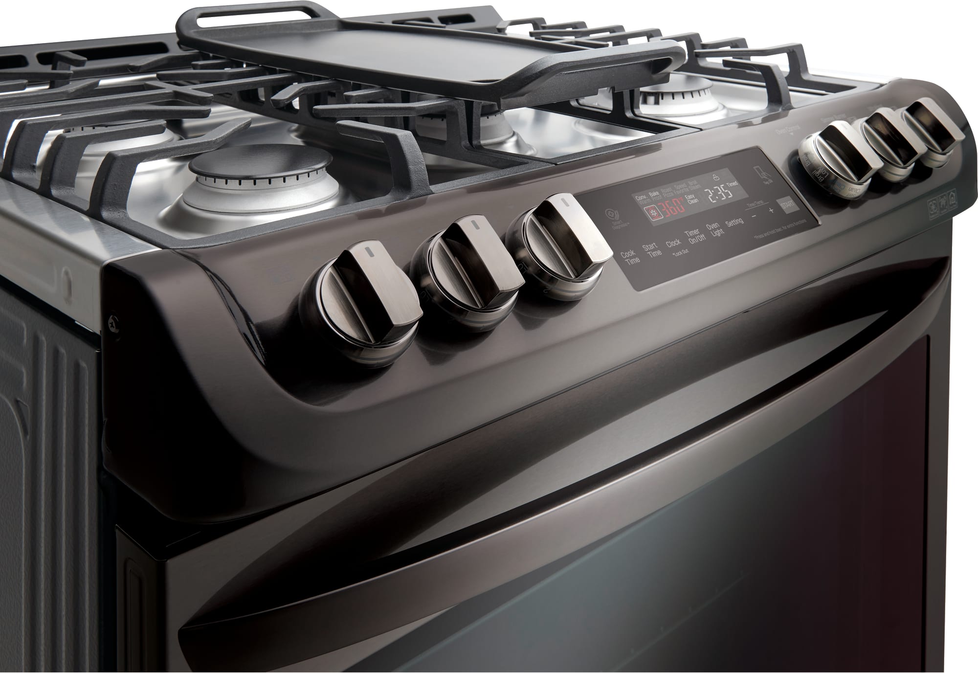 LG LSG4513BD 30 Inch Slidein Gas Range with 5 Sealed Burners, 6.3 cu