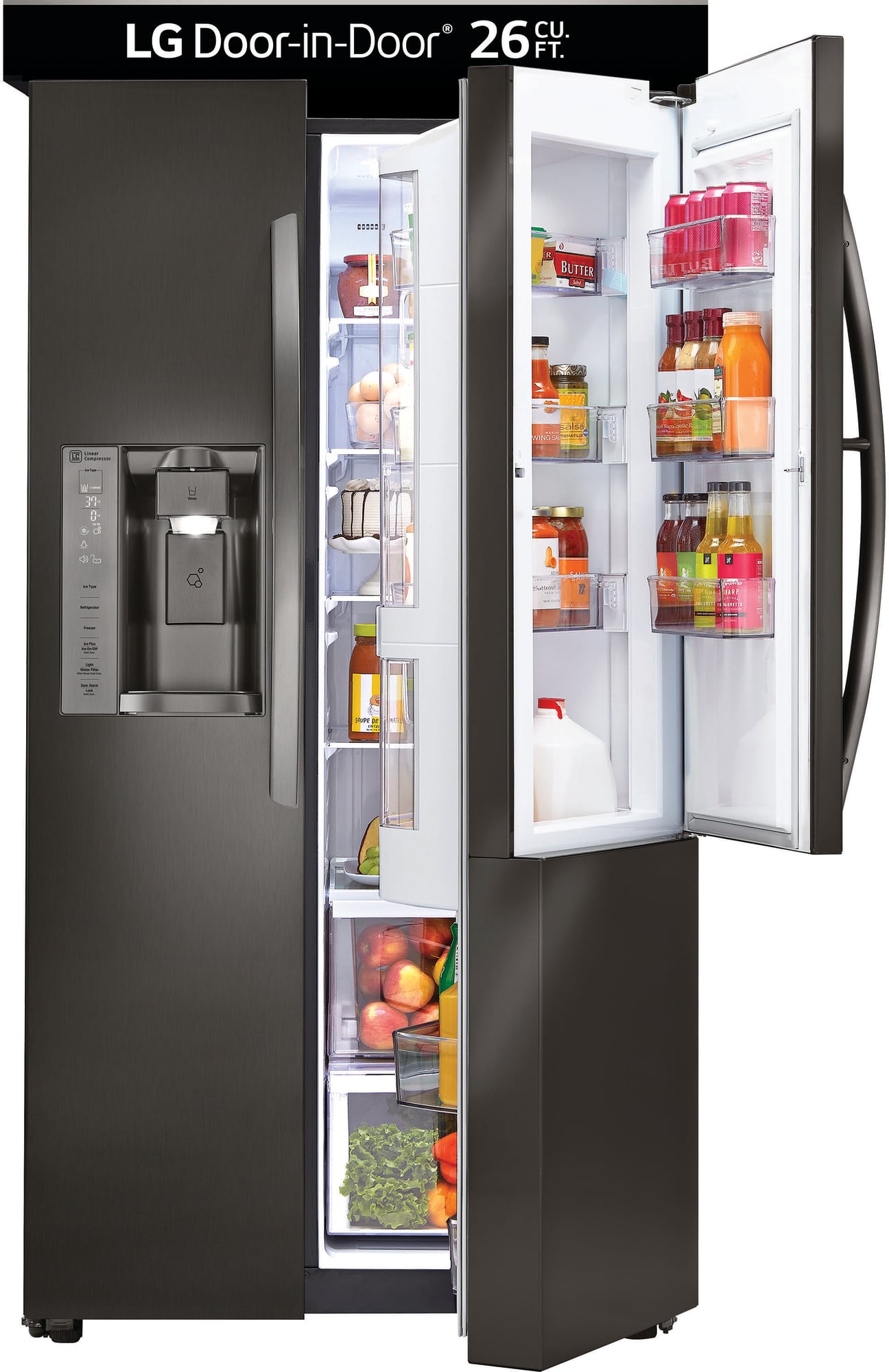 LG LSXS26366D 36 Inch Side by Side Refrigerator with 26 Cu. Ft