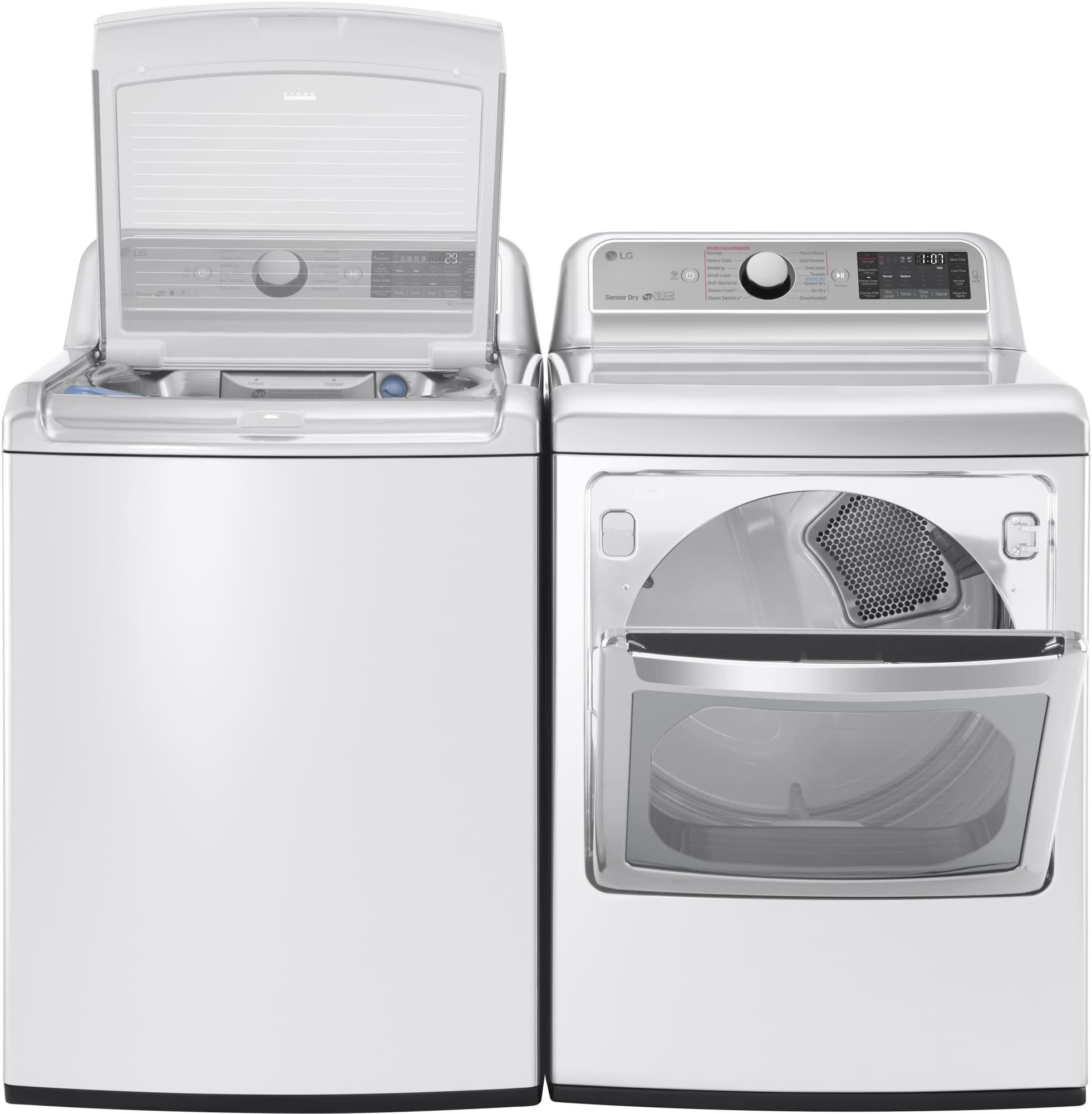 LG WT7500CW 27 Inch 5.2 cu. ft. Top Load Washer with 12 Wash Cycles, TurboWash Technology, Speed