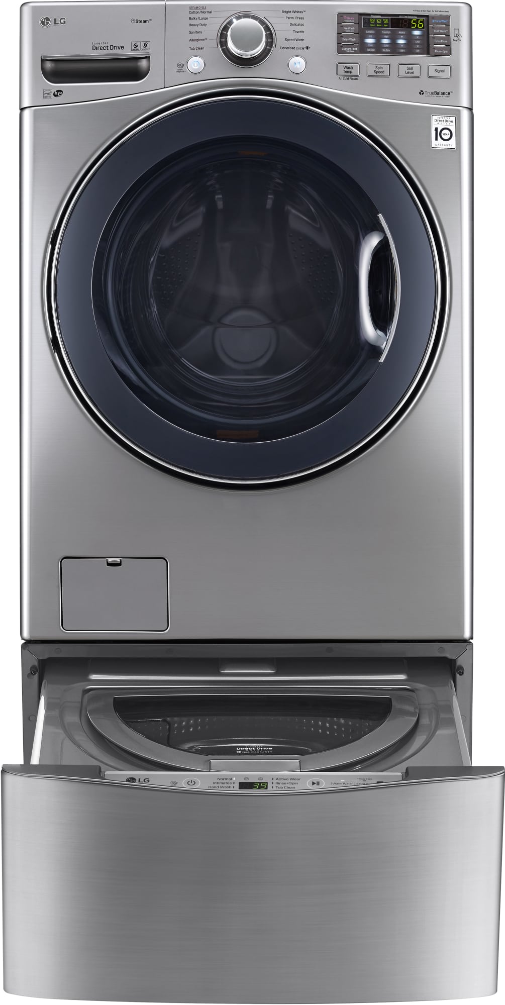 LG WM3570HVA 27 Inch 4.3 cu. ft. Front Load Washer with 12 Wash Cycles