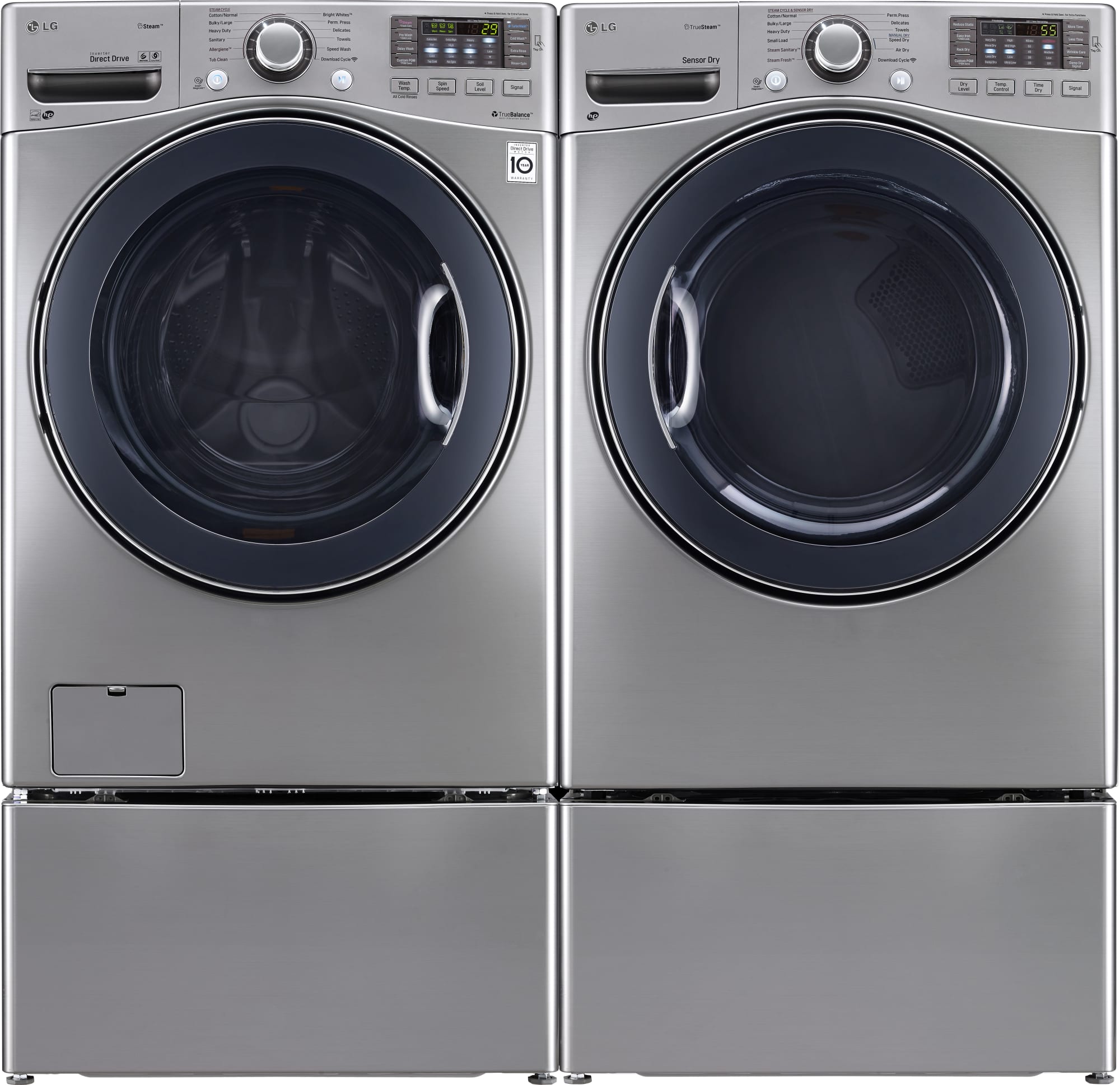 LG WM3570HVA 27 Inch 4.3 cu. ft. Front Load Washer with 12 Wash Cycles
