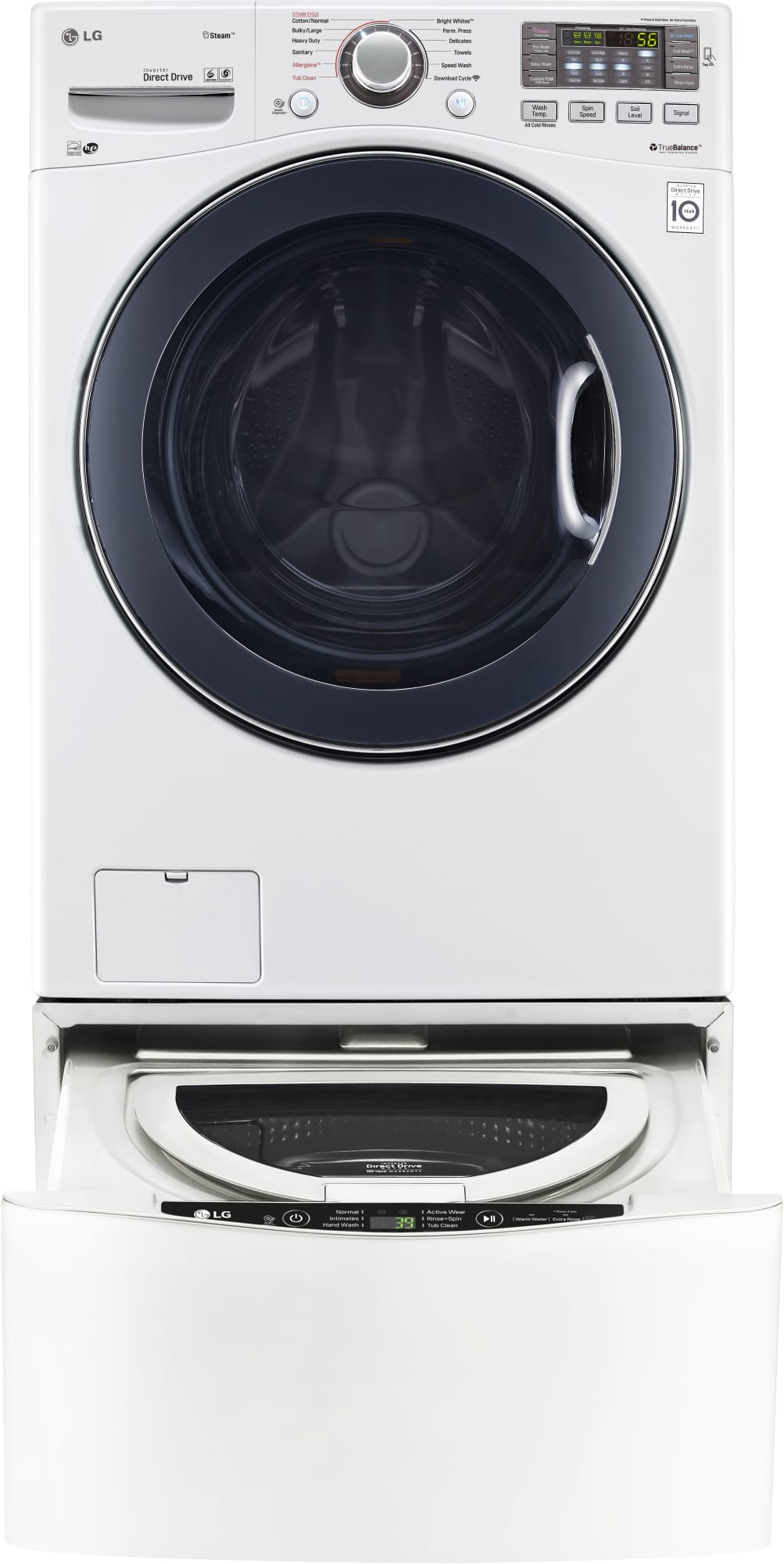 LG WM3570HWA 27 Inch 4.3 cu. ft. Front Load Washer with 12 Wash Cycles