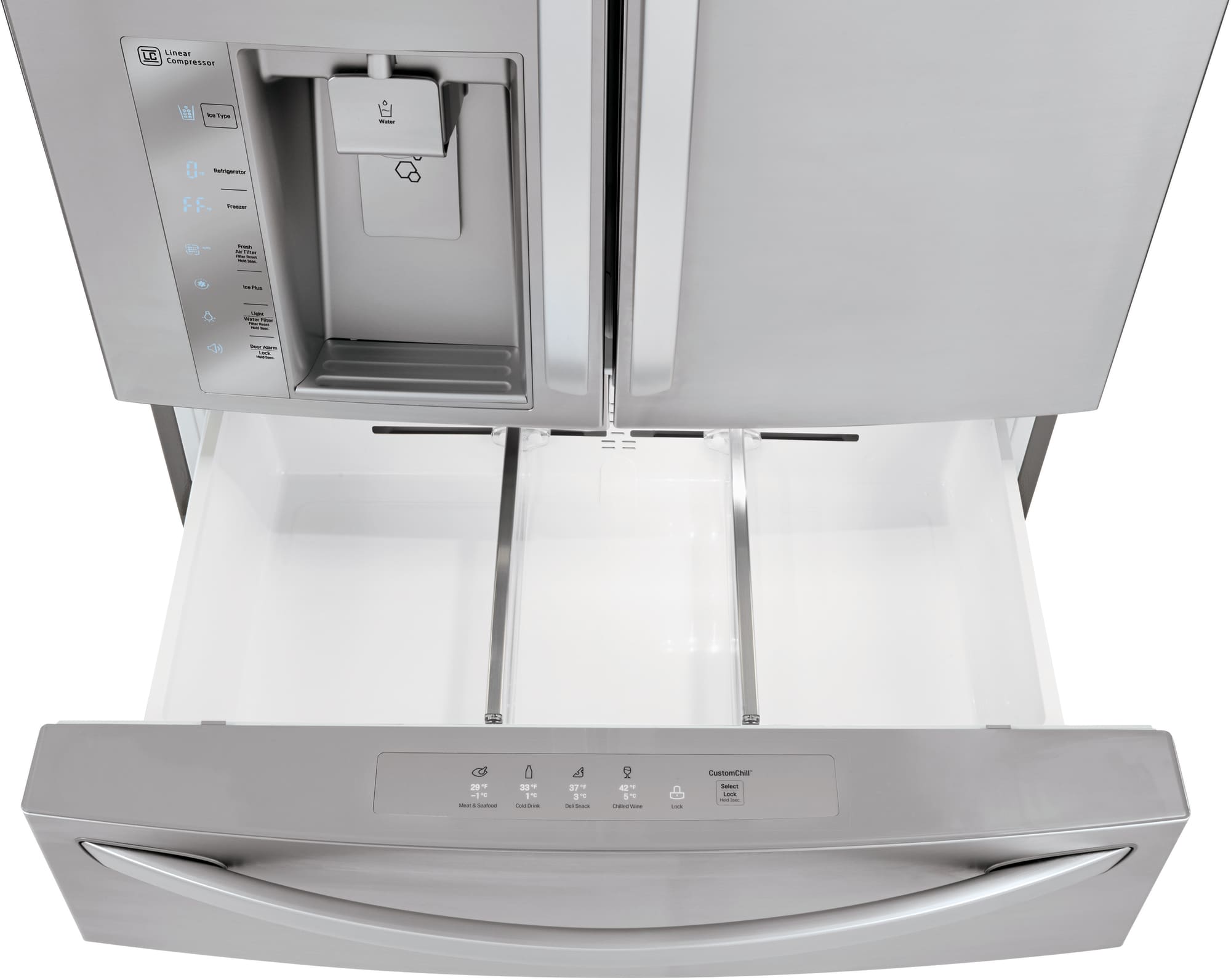 LG LMXC23746S 36 Inch Counter Depth 4Door French Door Refrigerator