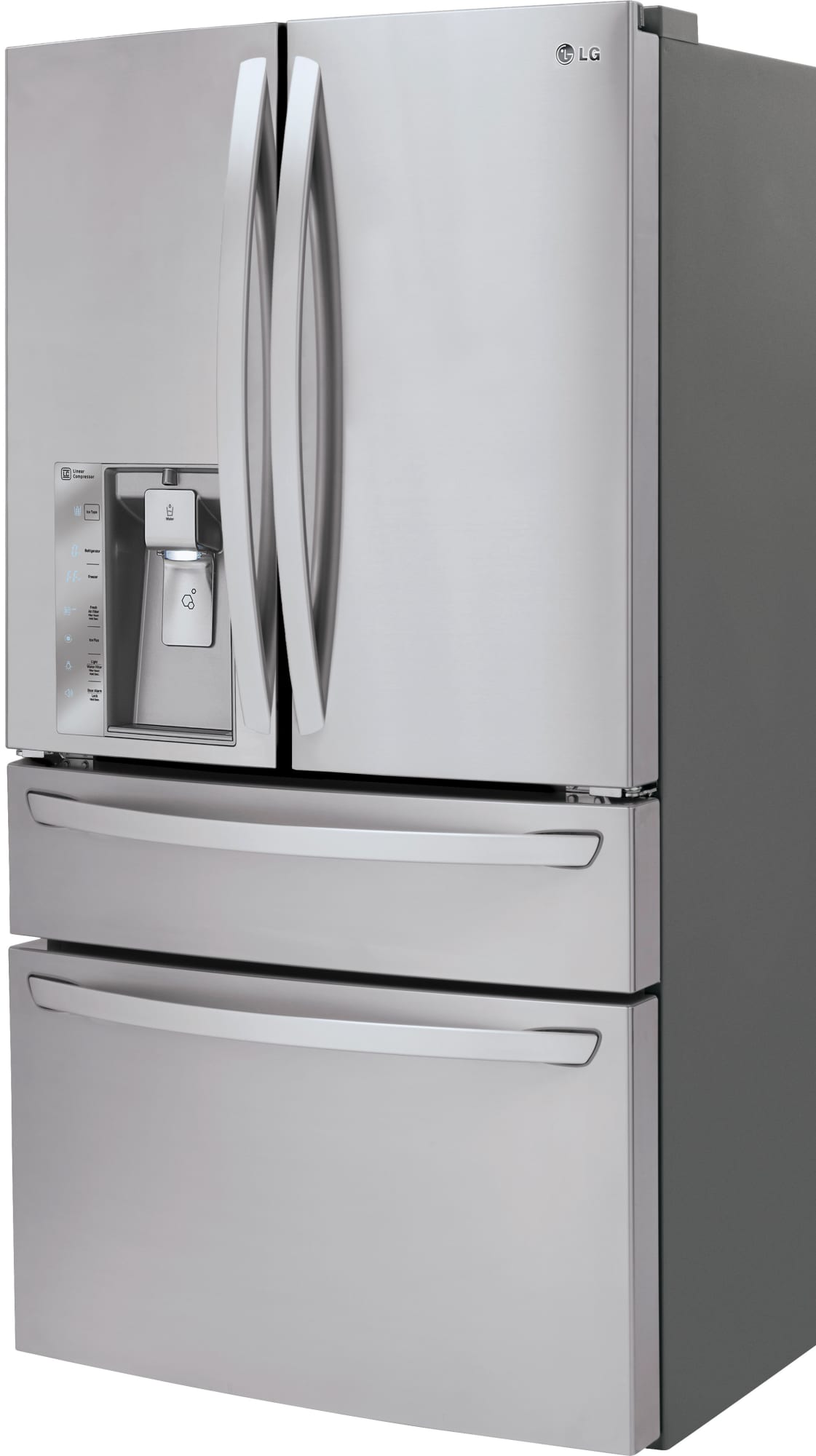 LG Counter-Depth French Door Refrigerator With Smart Features In Black