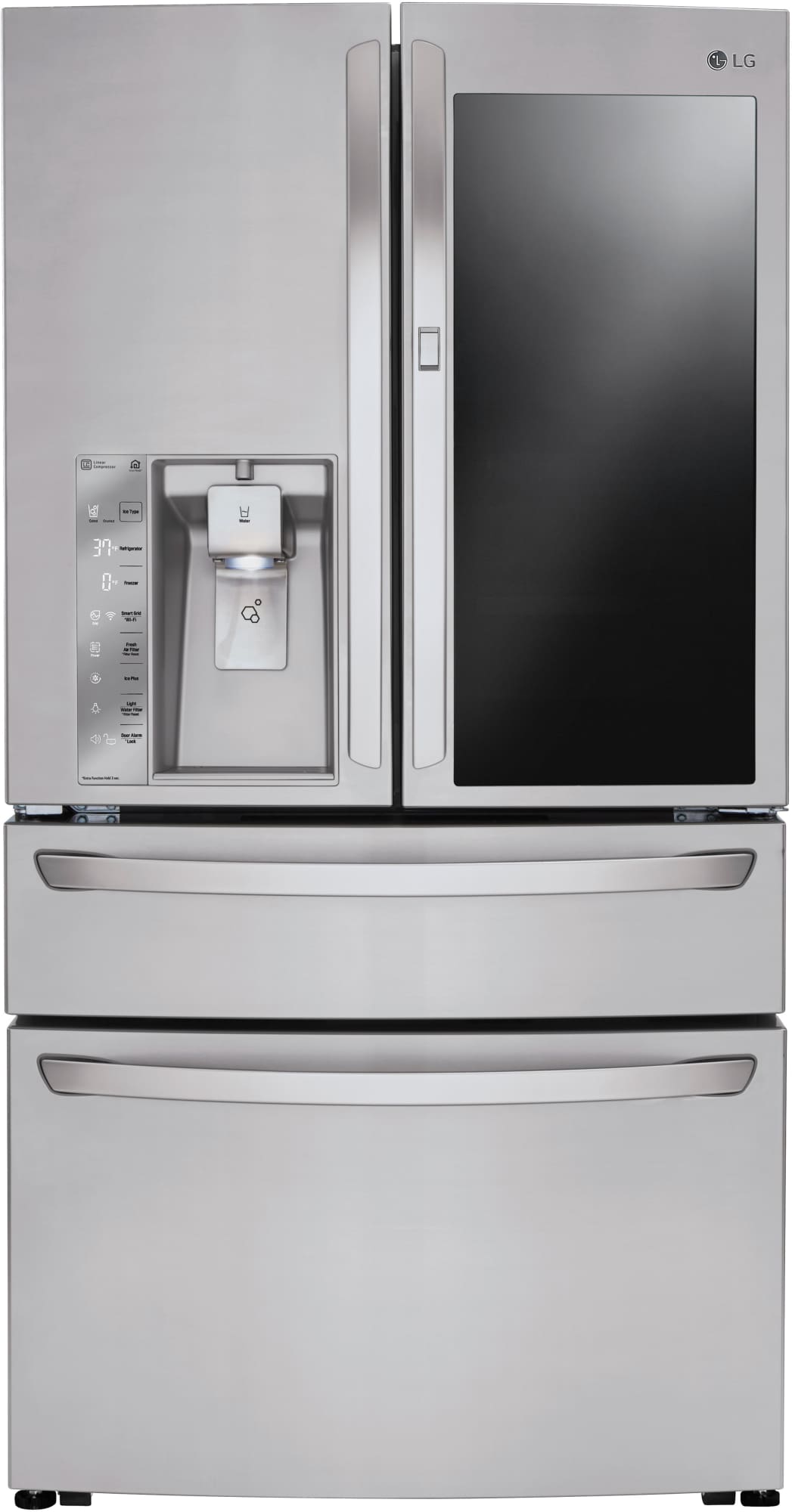 LG LGRECTWODWRH271 5 Piece Kitchen Appliances Package with French Door