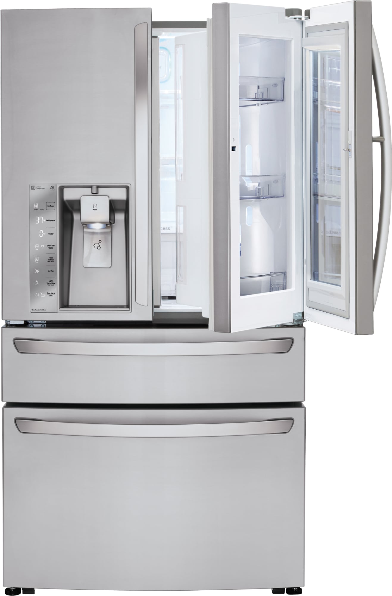 LG LMXC23796S 36 Inch Counter Depth 4Door Smart French Door