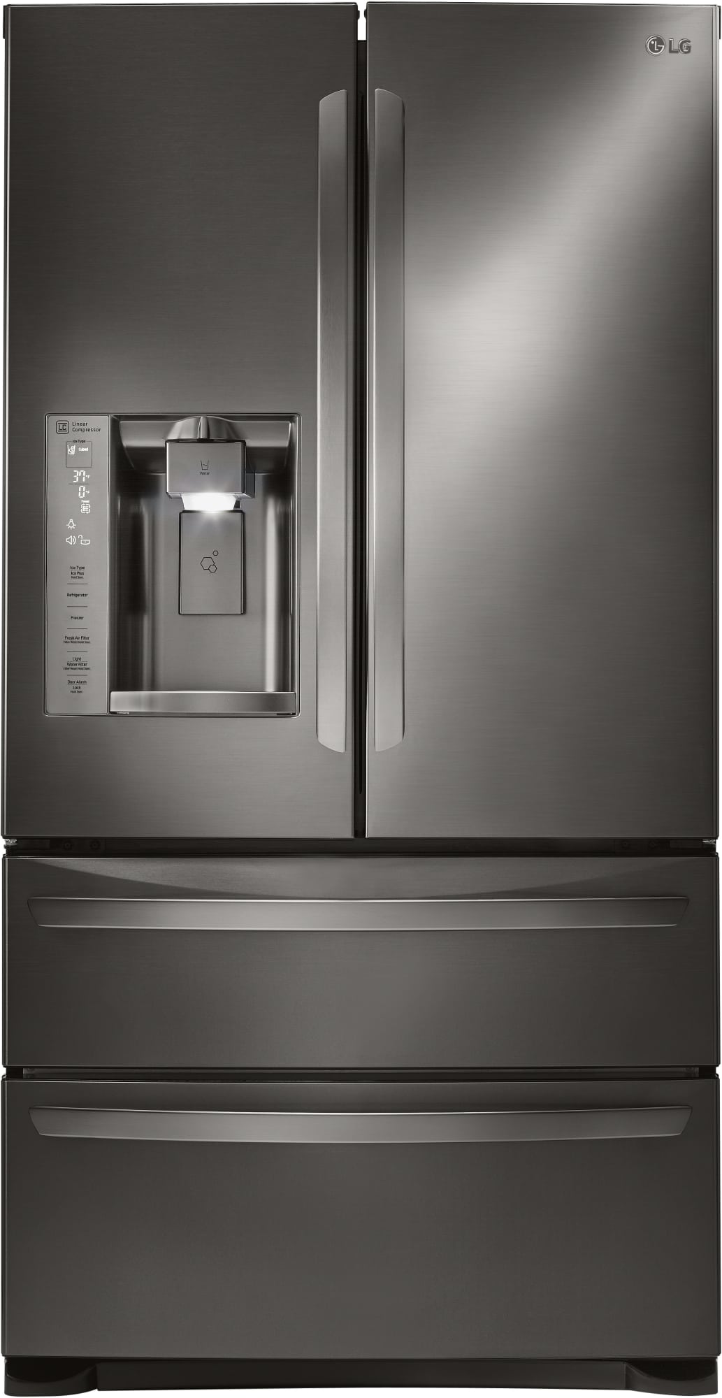LG LMXS27626D 36 Inch 4Door French Door Refrigerator with Glide N