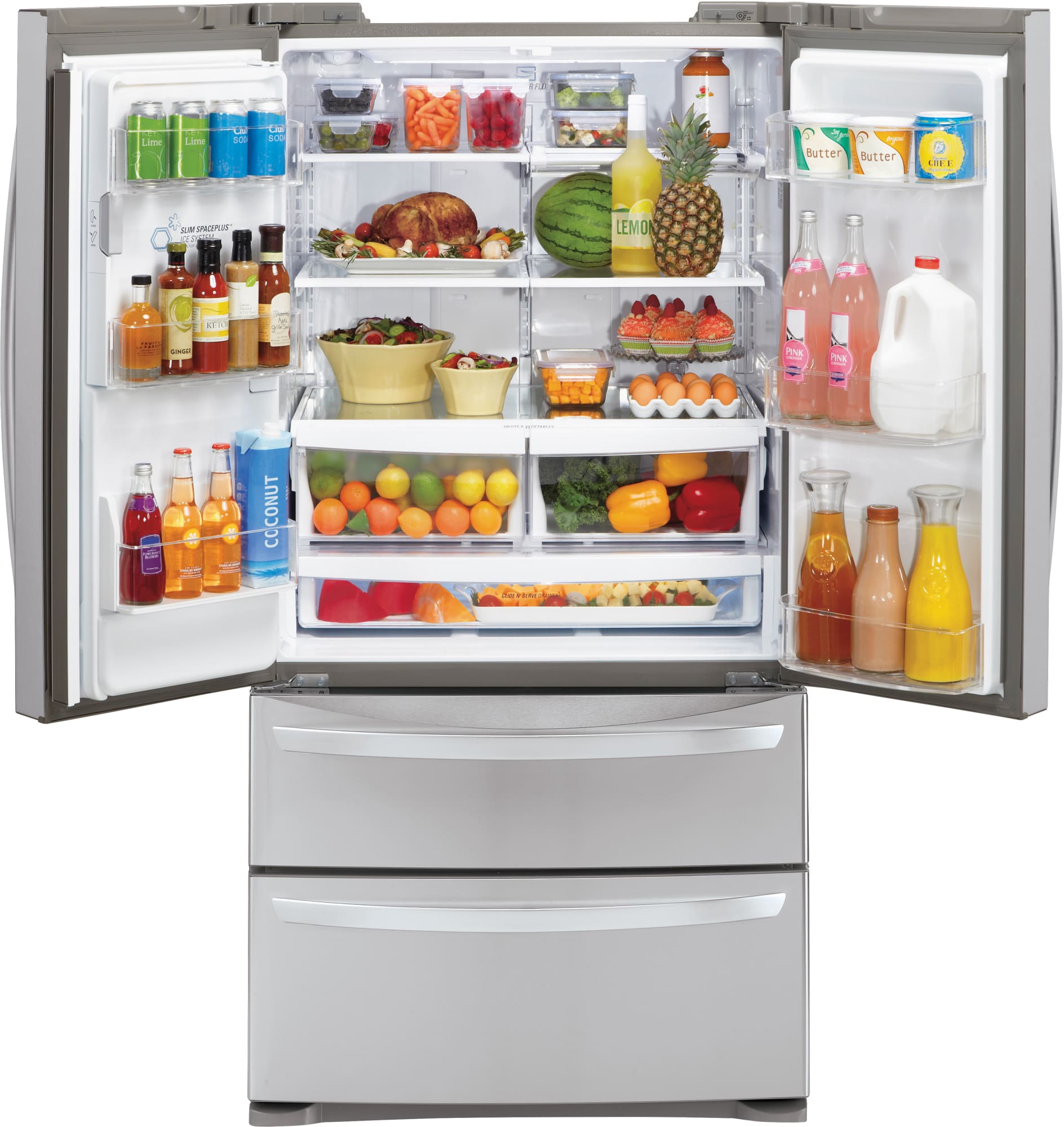 LG LMXS27626S 36 Inch 4Door French Door Refrigerator with Slim