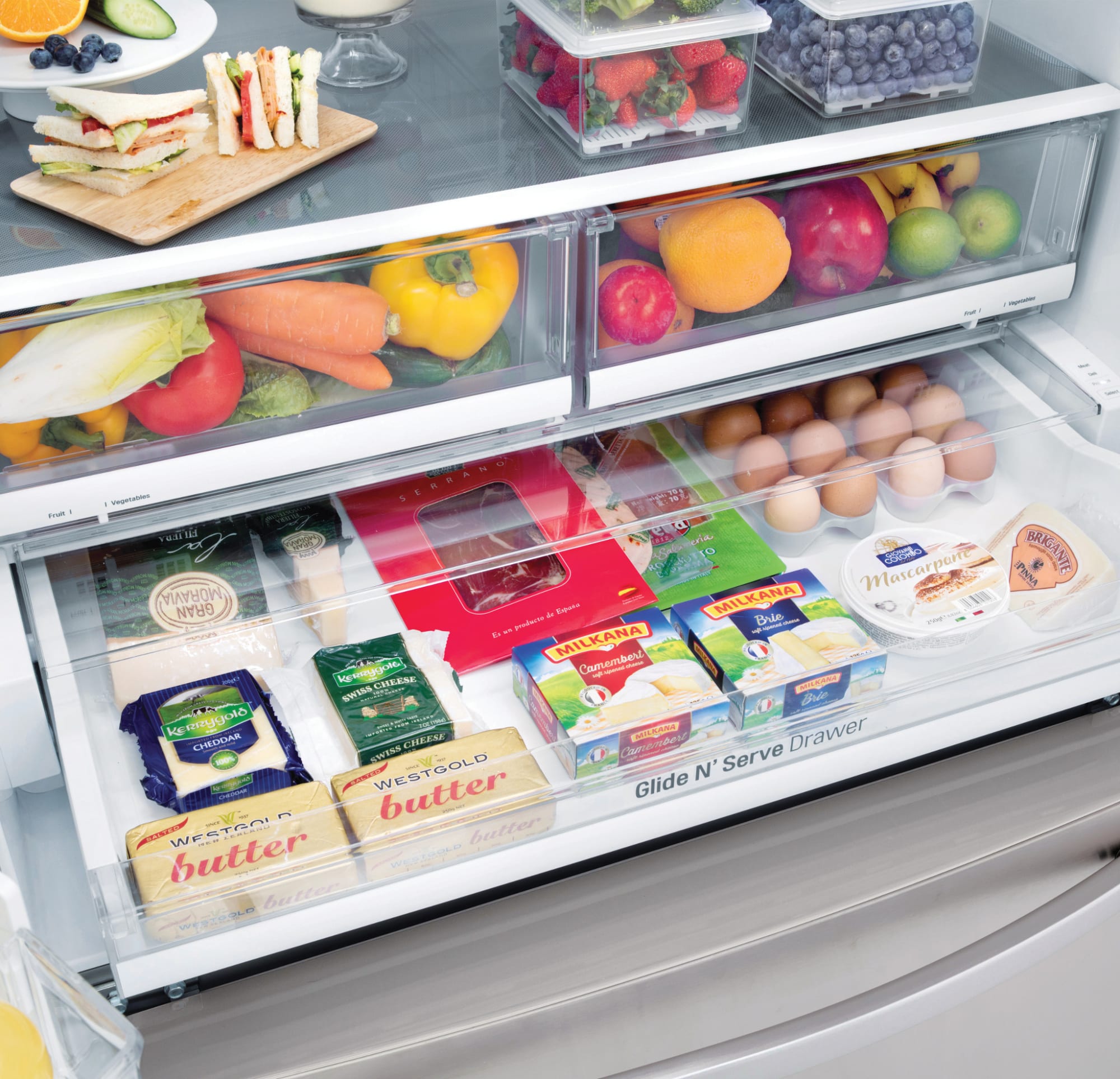 LG LMXS28596S 36 Inch 4 Door Smart Refrigerator with 27.6 Cu. Ft