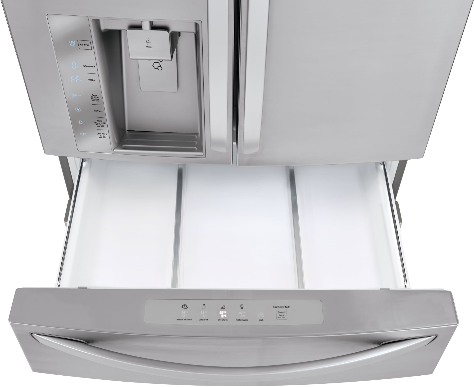 LG LMXS30746S 36 Inch 4Door French Door Refrigerator with Dual