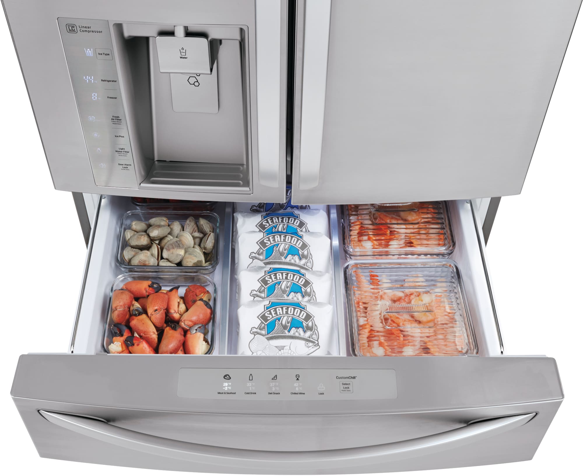LG LMXS30776S 36 Inch 4Door French Door Refrigerator with 29.7 cu. ft