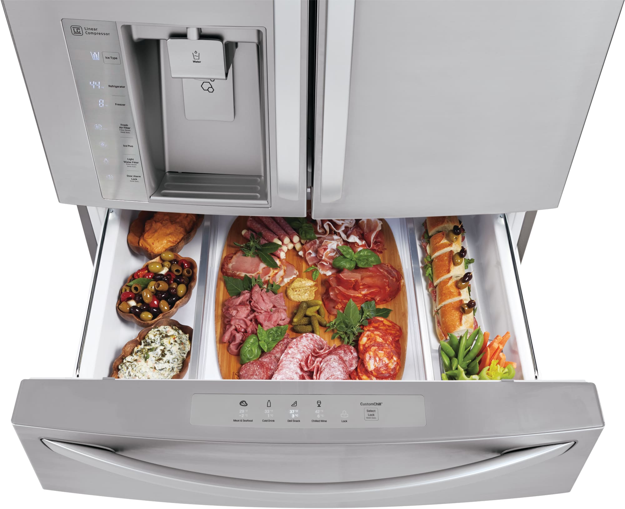 LG LMXS30776S 36 Inch 4Door French Door Refrigerator with 29.7 cu. ft