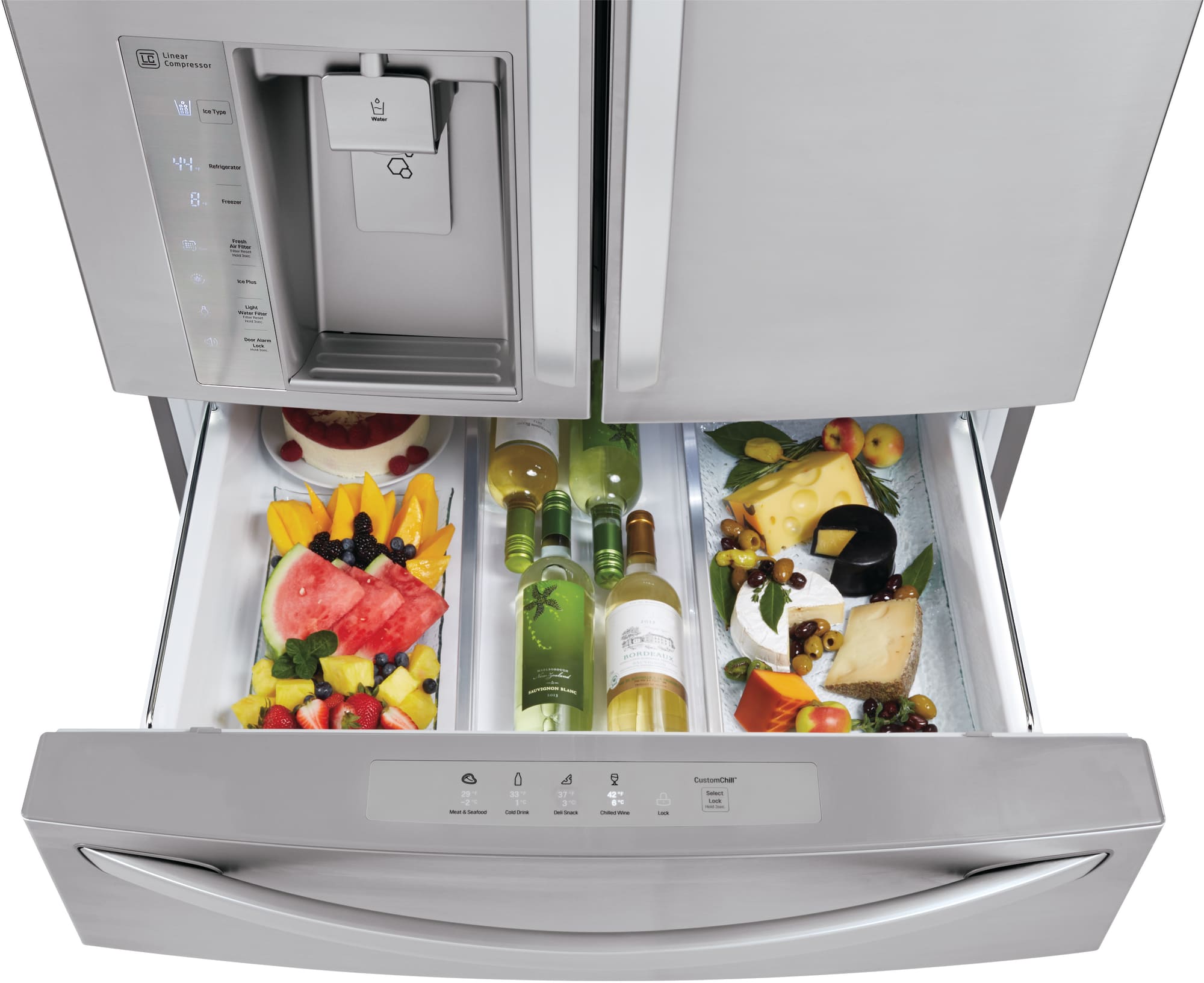 LG LMXS30776S 36 Inch 4Door French Door Refrigerator with 29.7 cu. ft