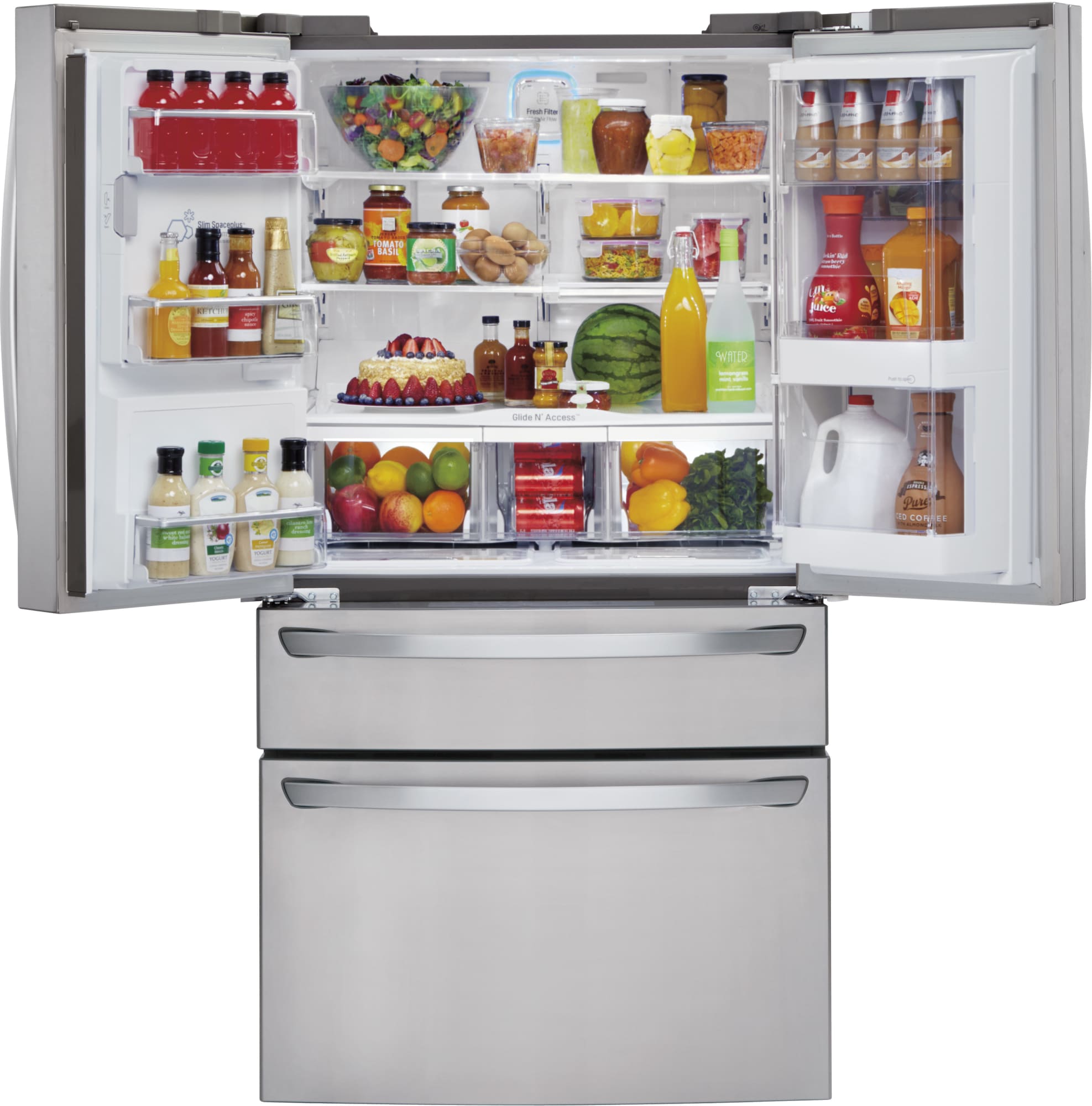 LG LMXS30776S 36 Inch 4Door French Door Refrigerator with 29.7 cu. ft