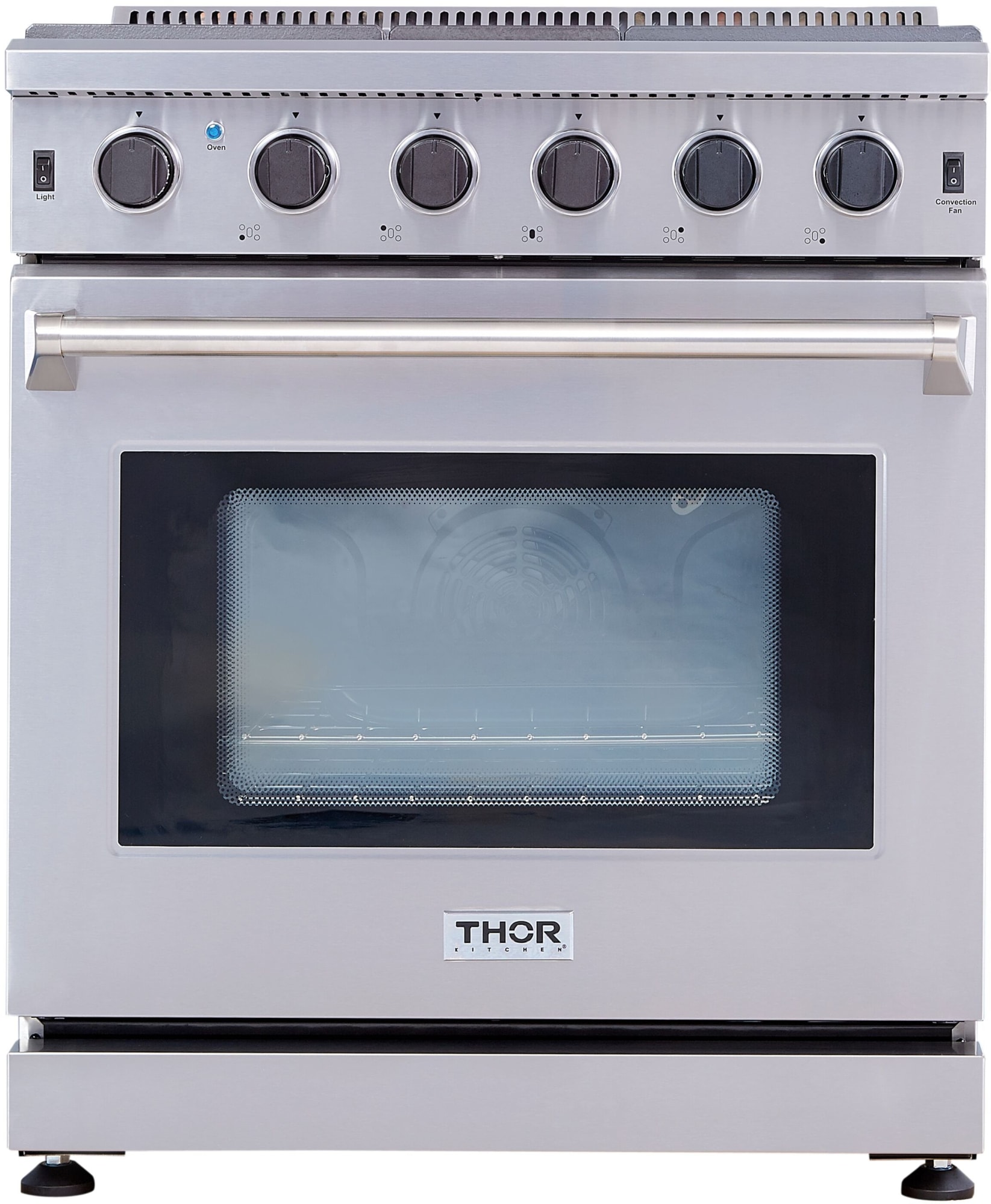 Thor Kitchen LRG3001U 30 Inch Freestanding Gas Range with 5 Sealed Burners, 4.55 cu. ft