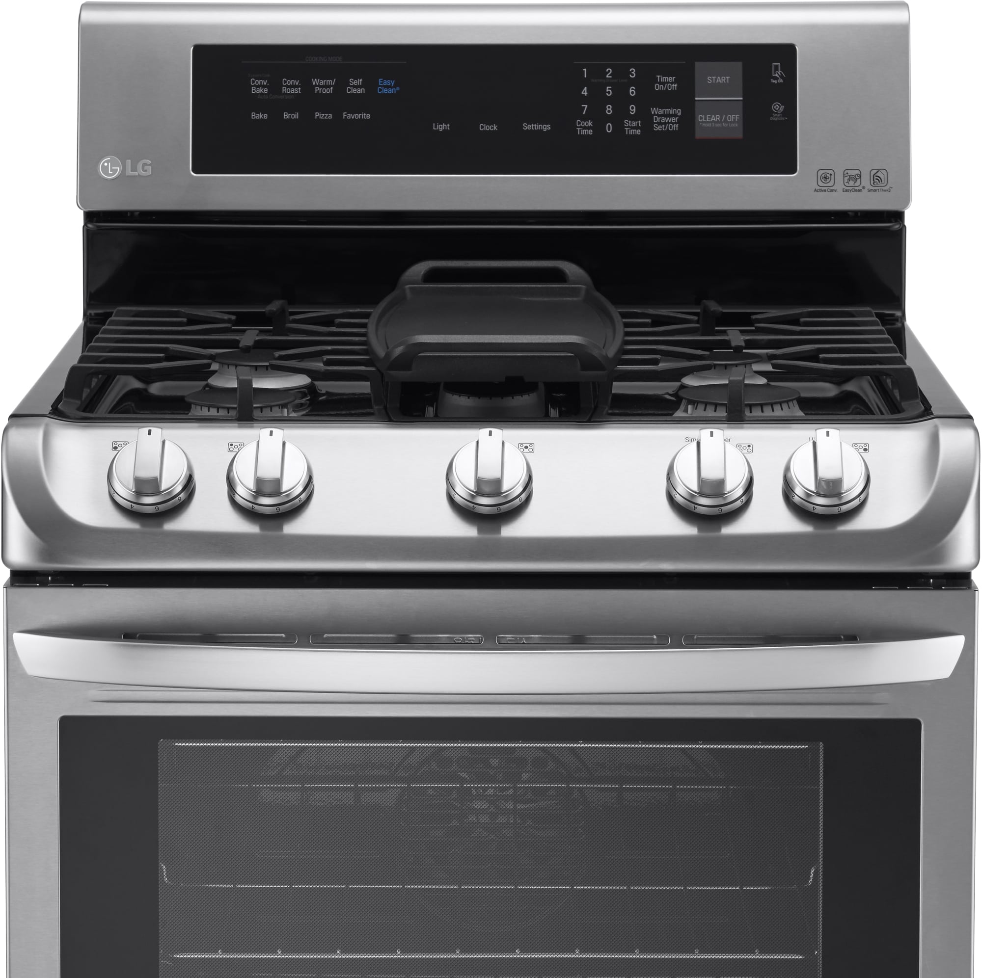 LG LRG4115ST 30 Inch Gas Range with ProBake Convection®, LG UltraHeat