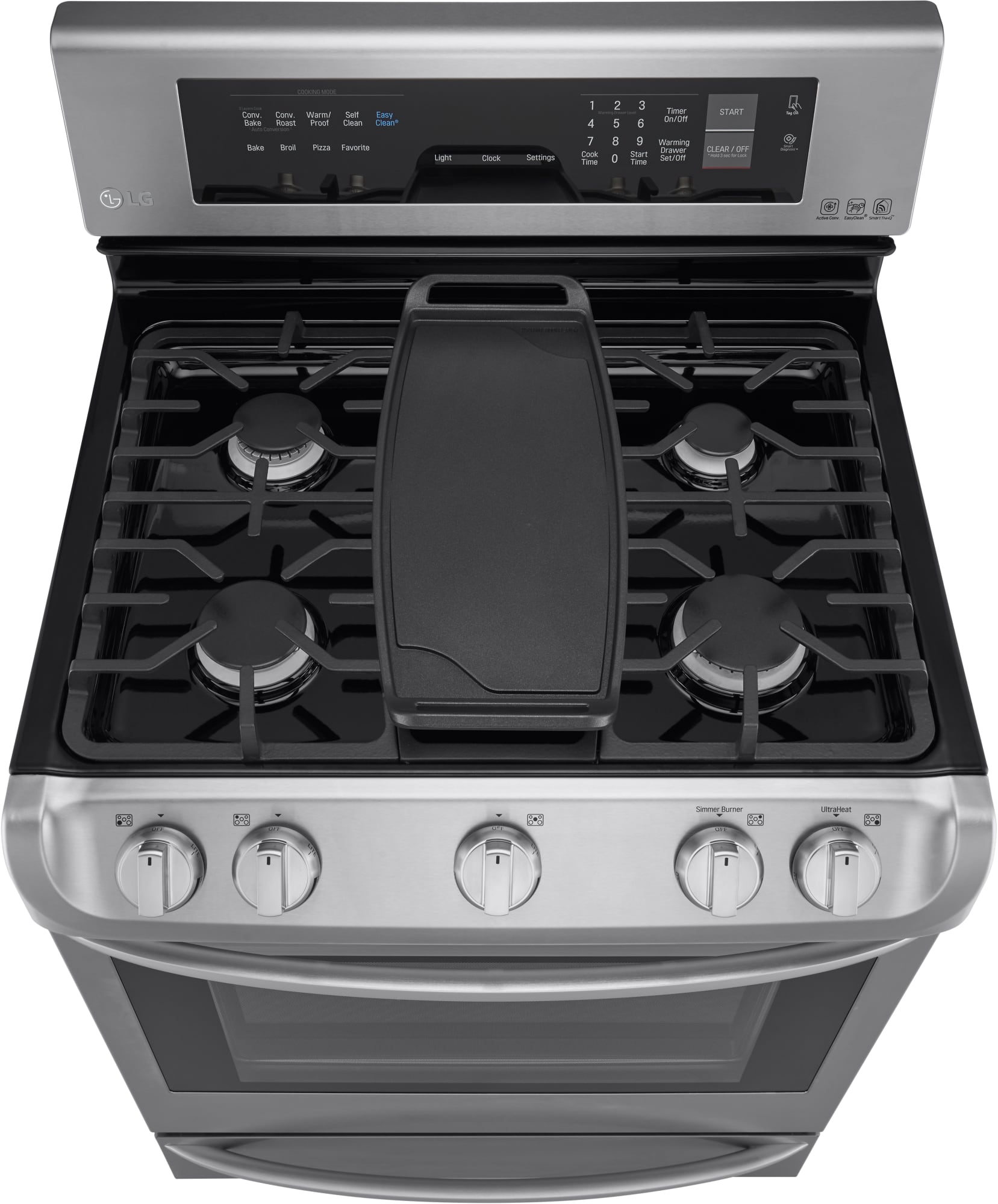 LG LRG4115ST 30 Inch Gas Range with ProBake Convection®, LG UltraHeat