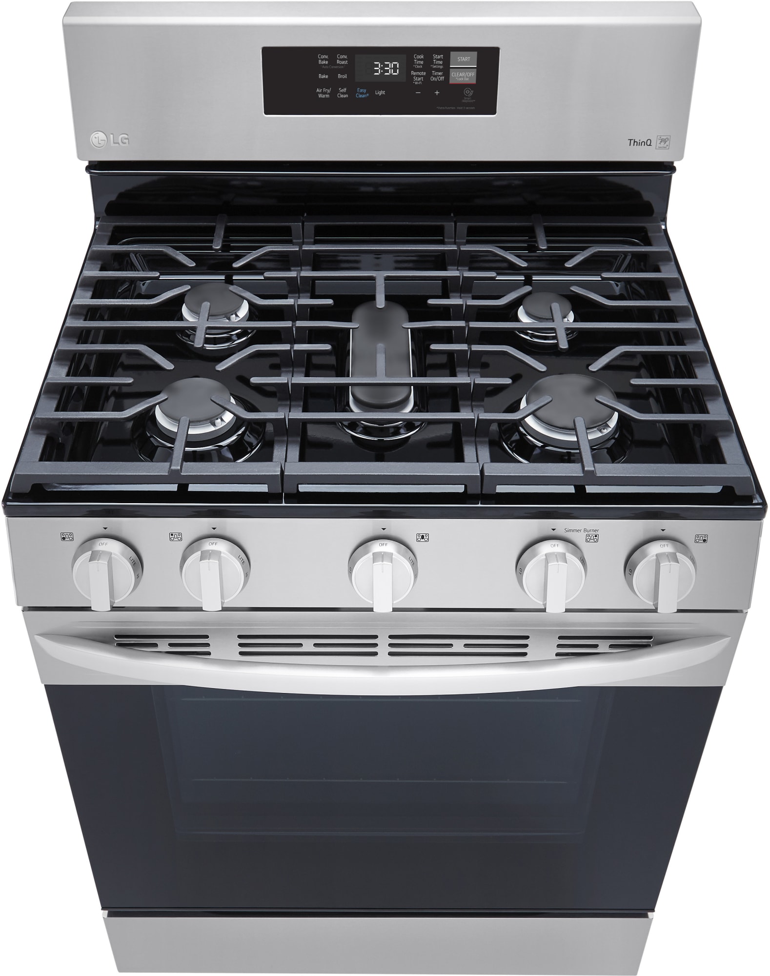 LG LRGL5823S 30 Inch Gas Smart Range with 5 Sealed Burners, 5.8 Cu. Ft
