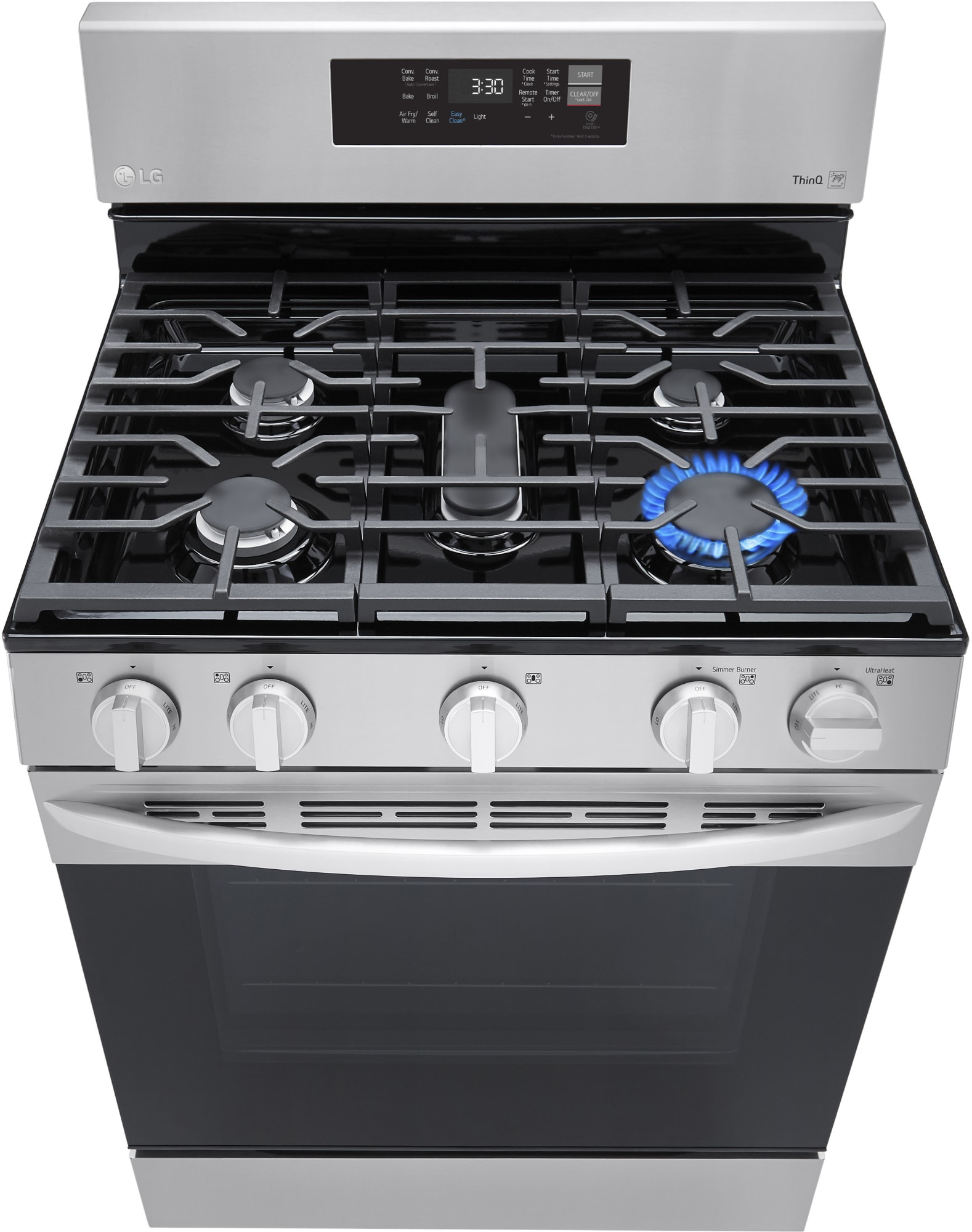 LG LRGL5823S 30 Inch Gas Smart Range with 5 Sealed Burners, 5.8 Cu. Ft. Convection Oven Capacity