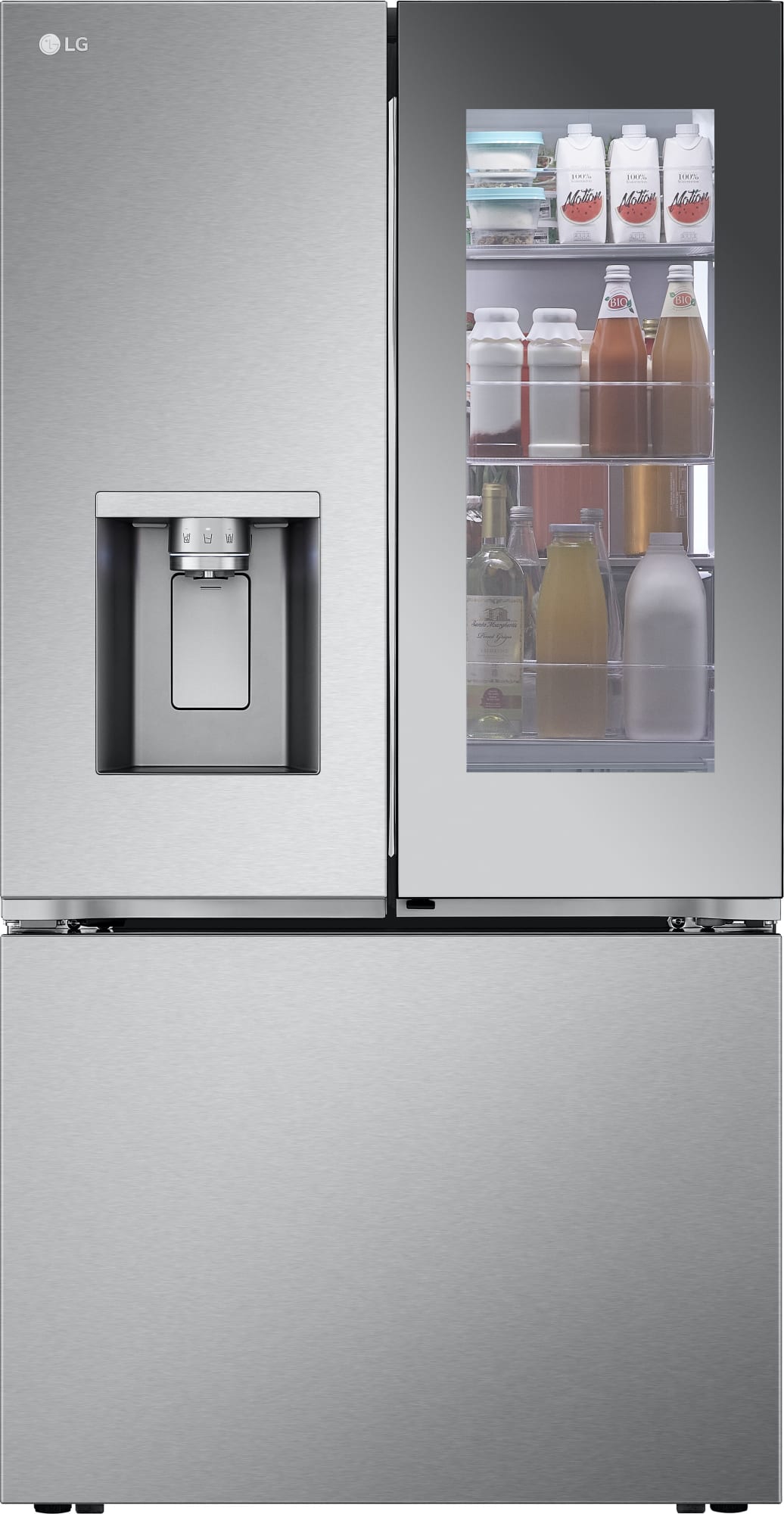 LG LRYKC2606S 36 Inch CounterDepth MAX™ Smart French Door Refrigerator