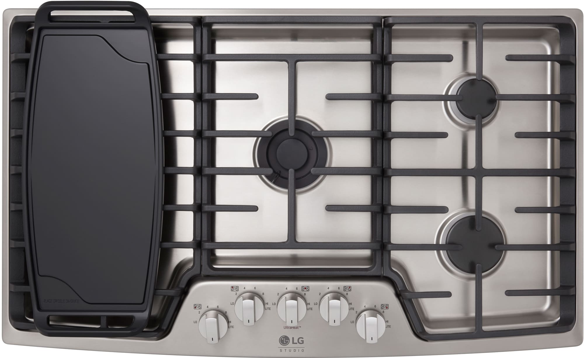 LG LSCG367ST 36 Inch Gas Cooktop with UltraHeat Burner, Simmer Burner